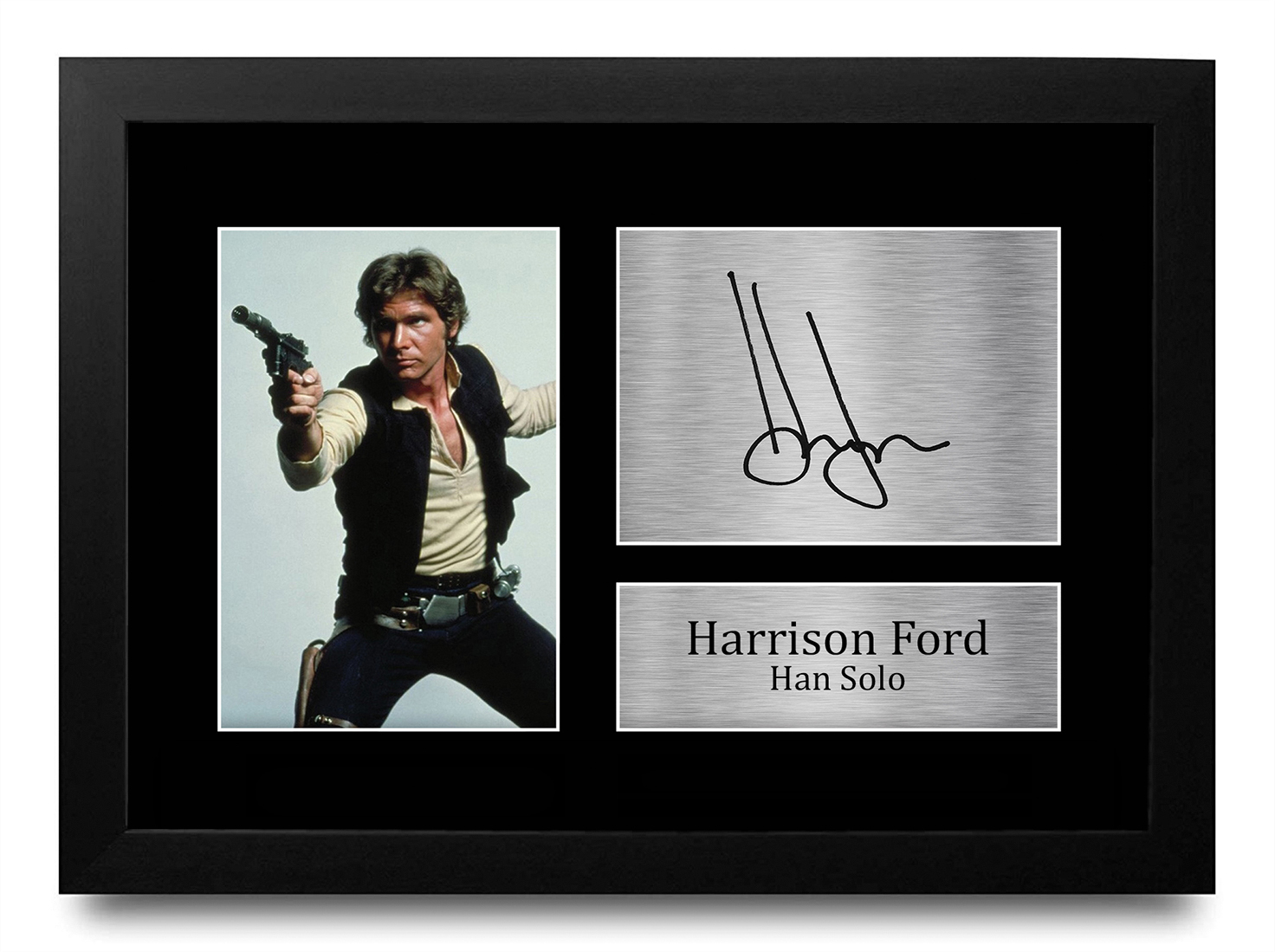 Harrison Ford Signed Indiana Jones Han Solo Autograph Photo