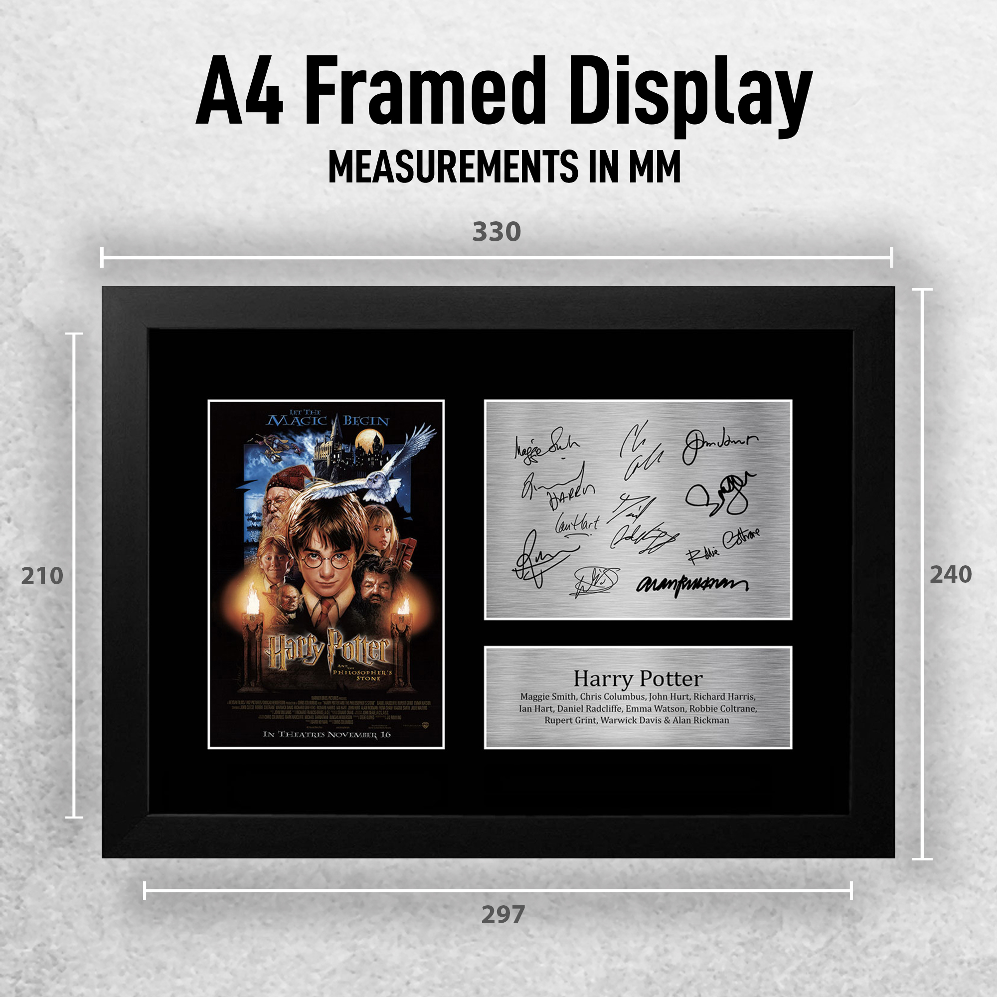 Harry Potter Cast Daniel Radcliffe, Emma Watson Gifts Signed Print Movie Fans - Picture 11 of 17