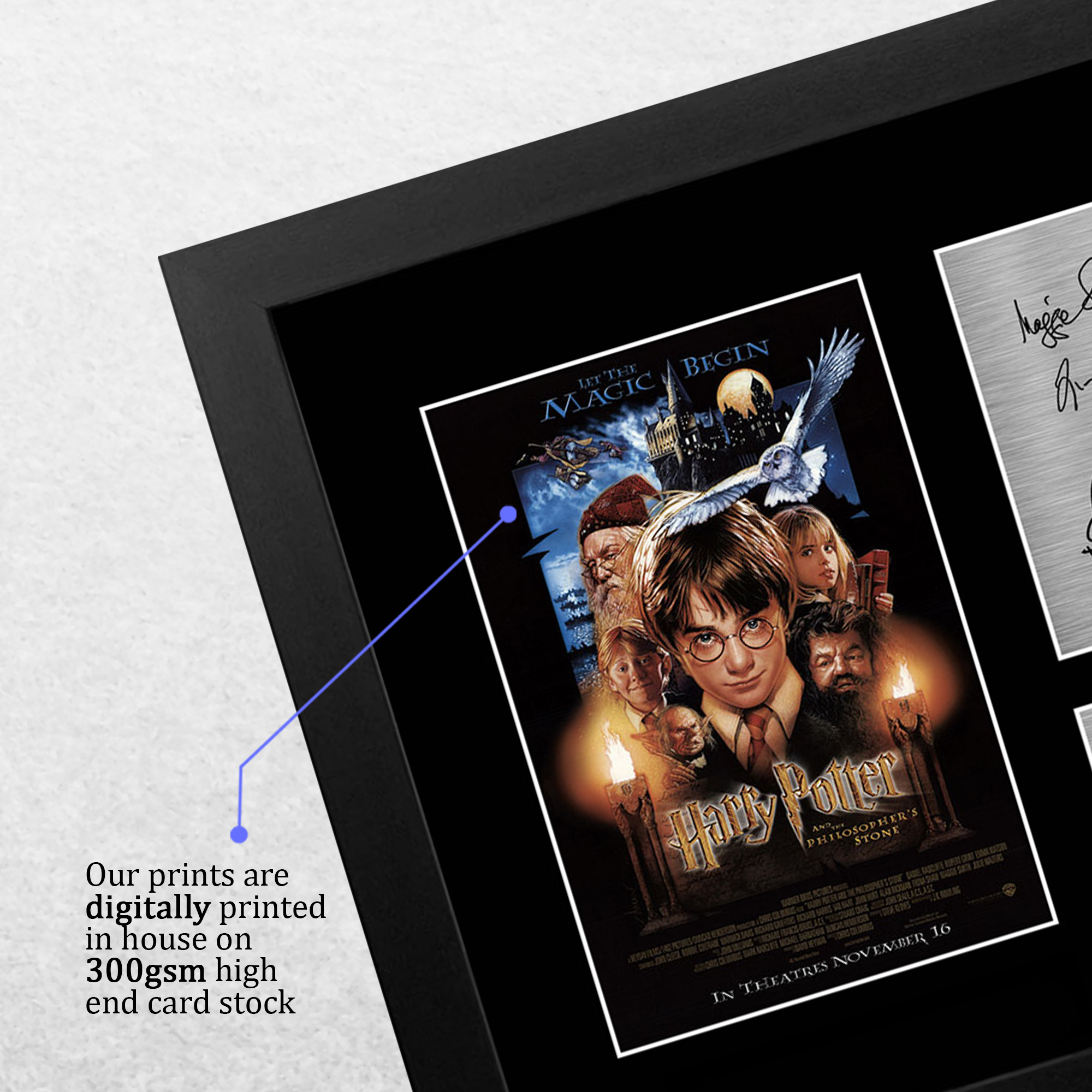 Harry Potter Cast Daniel Radcliffe, Emma Watson Gifts Signed Print Movie Fans - Picture 13 of 17