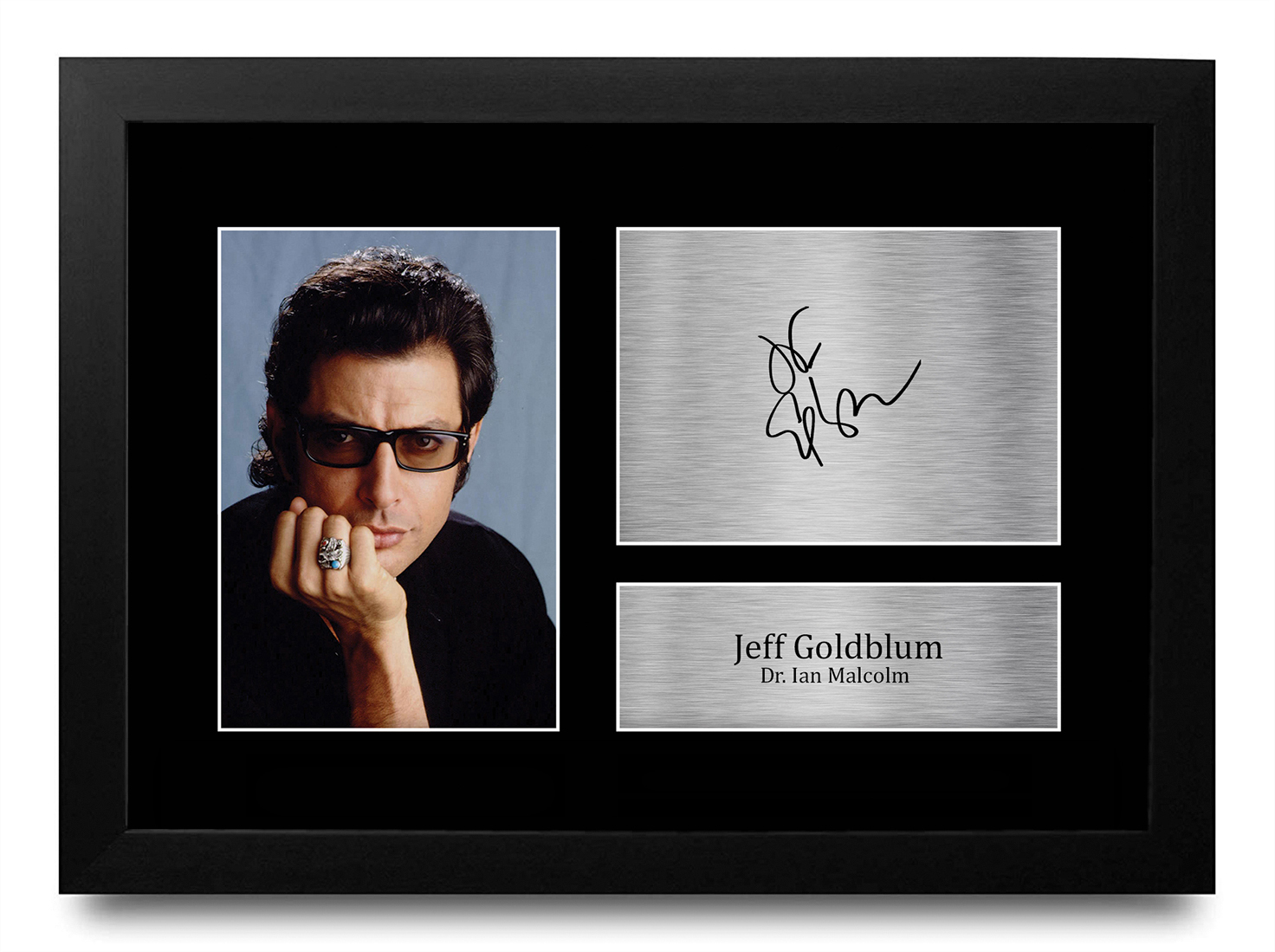 Jeff Goldblum Jurassic Park Gift Framed Autograph Picture Print to Movie Fans - Picture 17 of 24