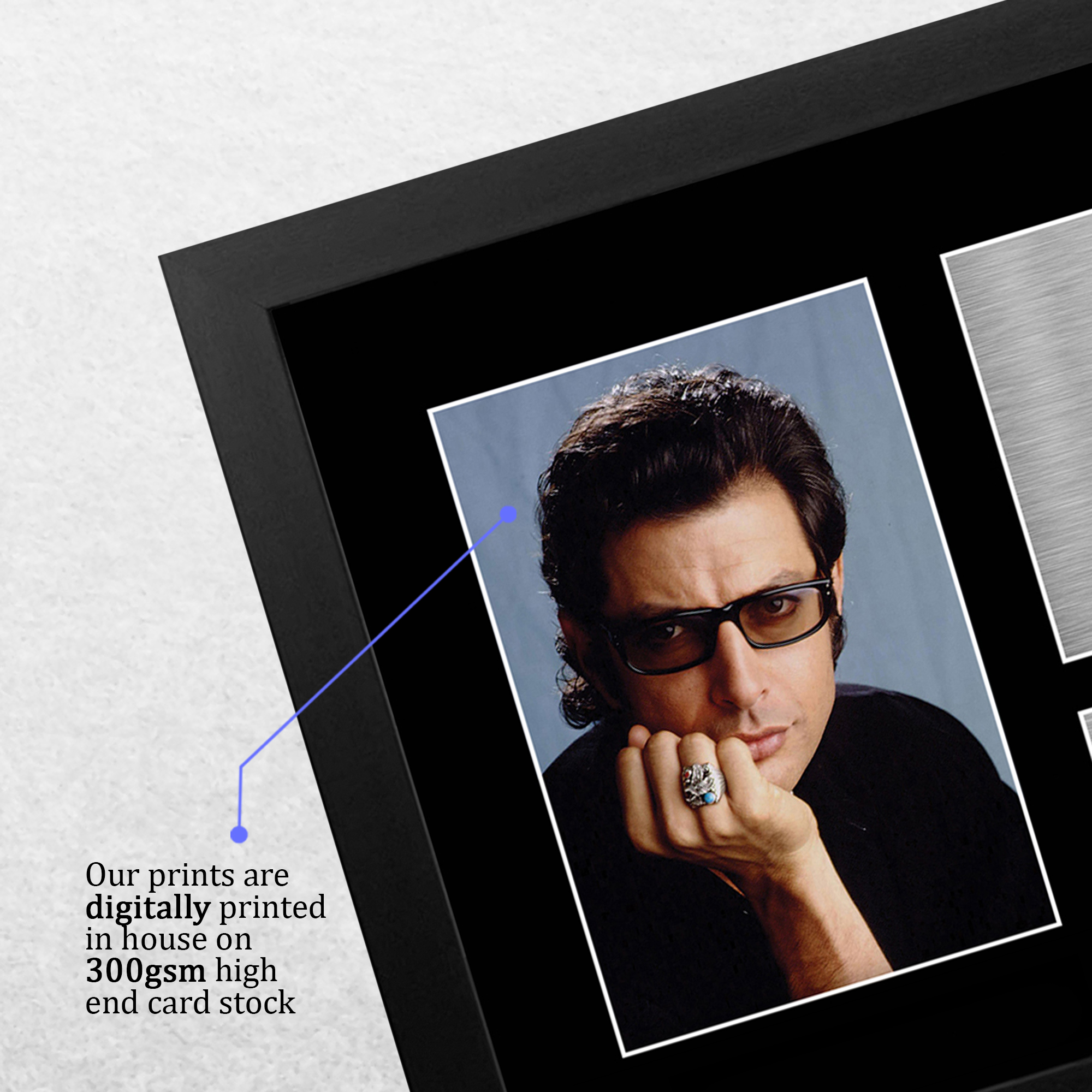 Jeff Goldblum Jurassic Park Gift Framed Autograph Picture Print to Movie Fans - Picture 20 of 24