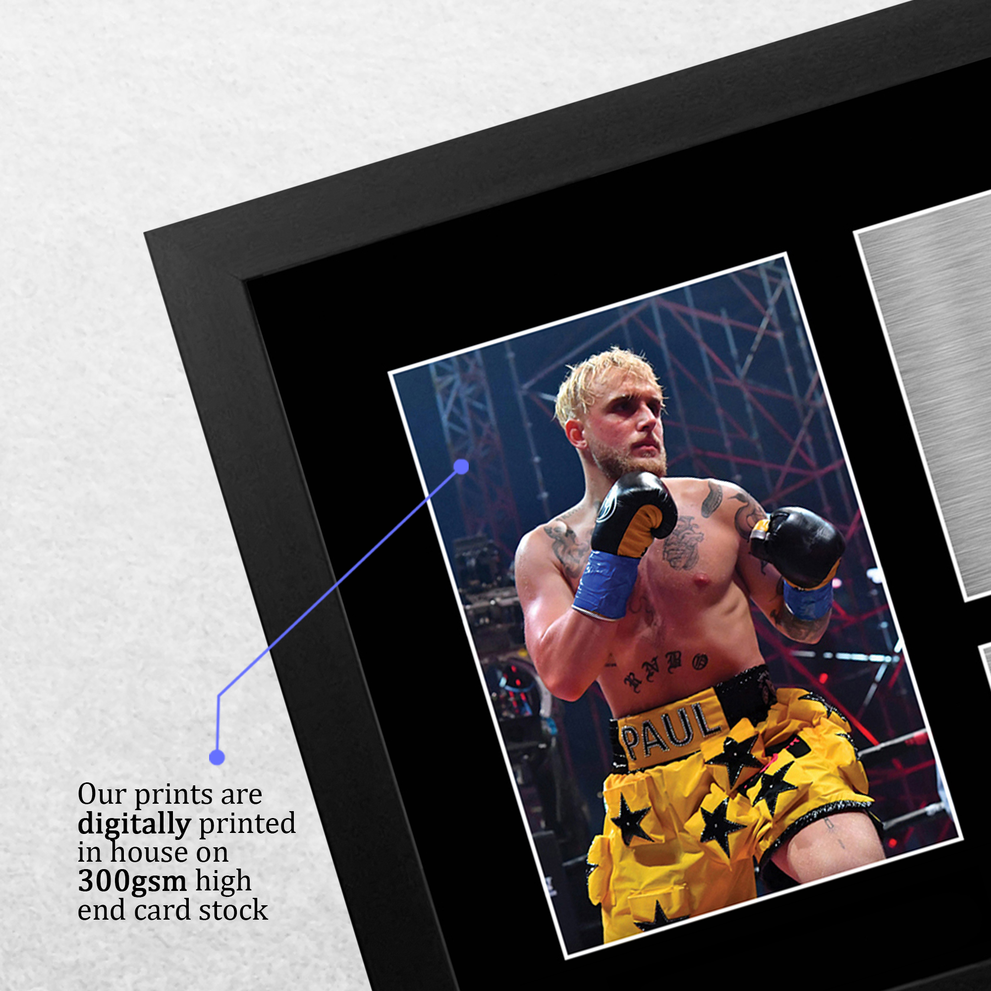 Jake Paul Boxing A4 Boxing Gift Signed Autograph Photo