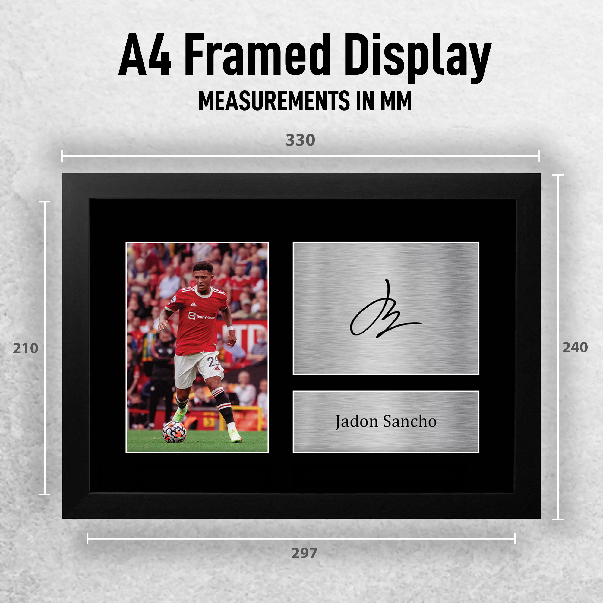Jadon Sancho Man U Gift Ideas Printed Autograph Picture for Football Fans - Picture 3 of 24