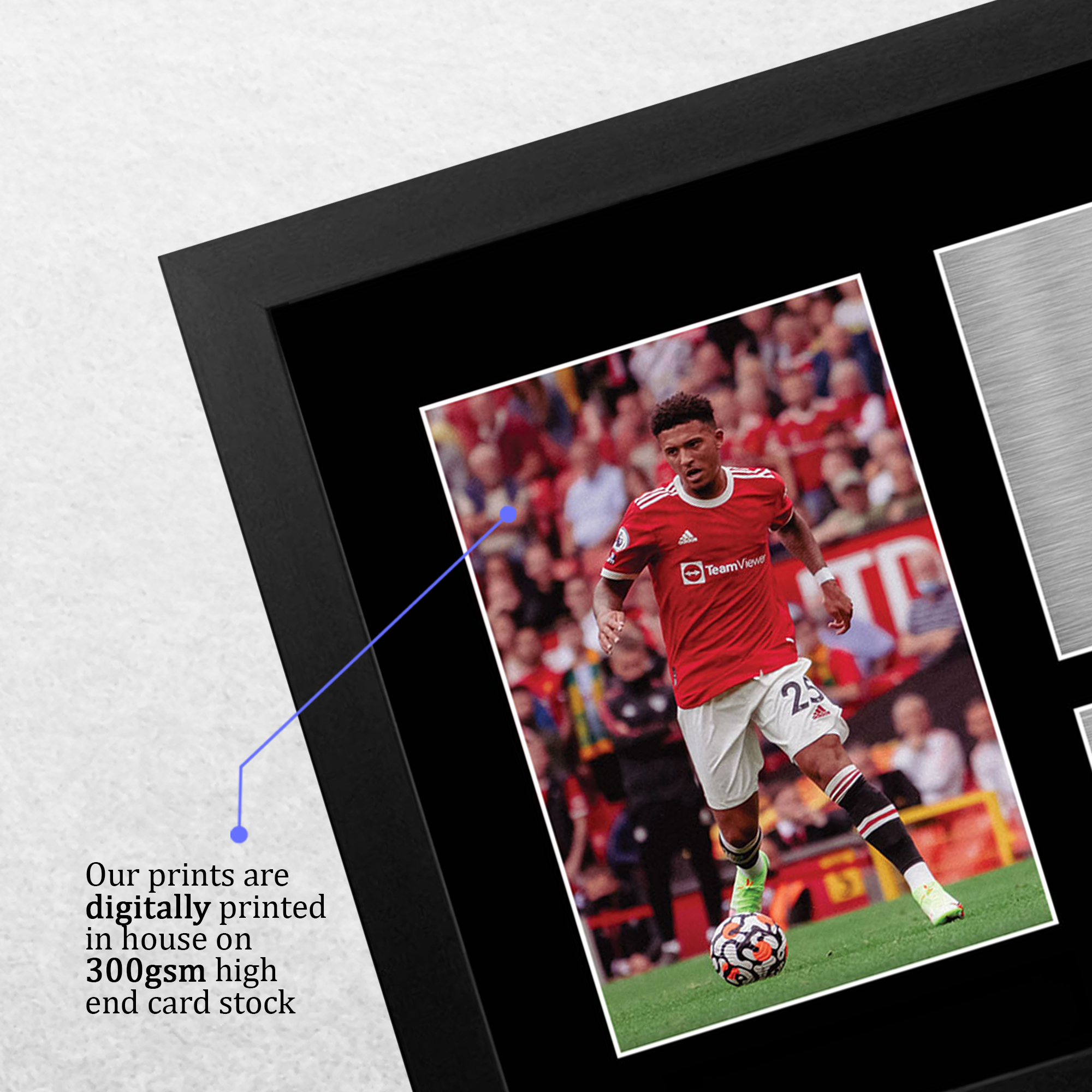 Jadon Sancho Man U Gift Ideas Printed Autograph Picture for Football Fans - Picture 5 of 24