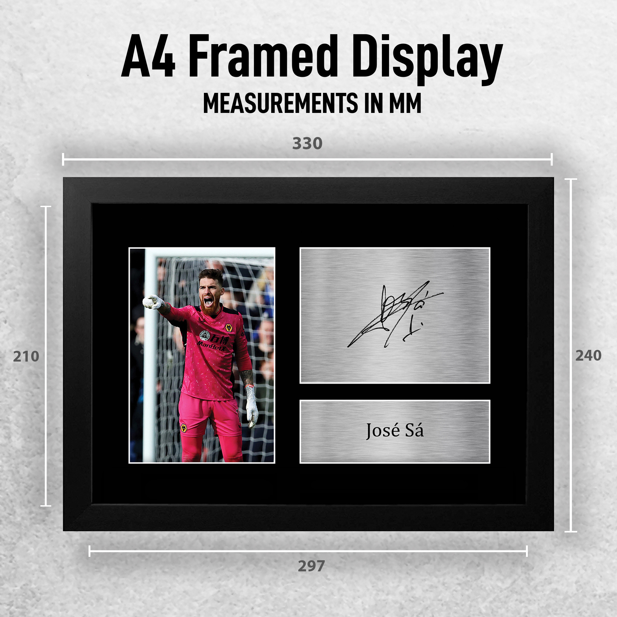 Jose Sa Wolves Excellent Gift Ideas Printed Autograph Picture for Football Fans - Imagen 3 de 17