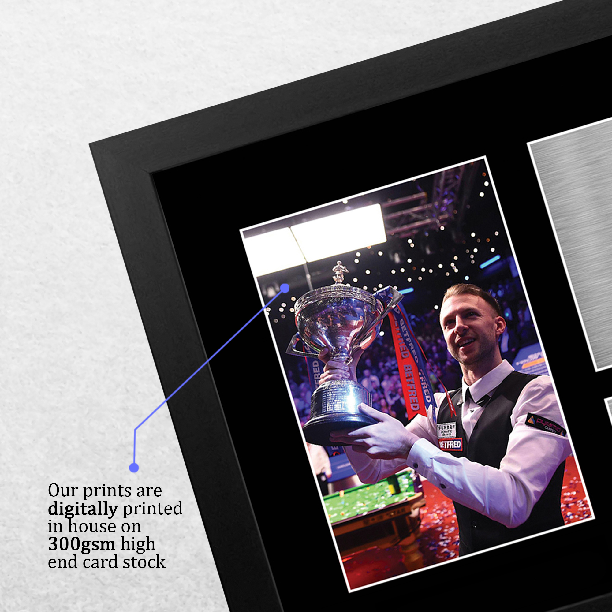 Judd Trump A4 biliardo idea regalo stampata firmata foto design per tifosi WST - Foto 5 di 17