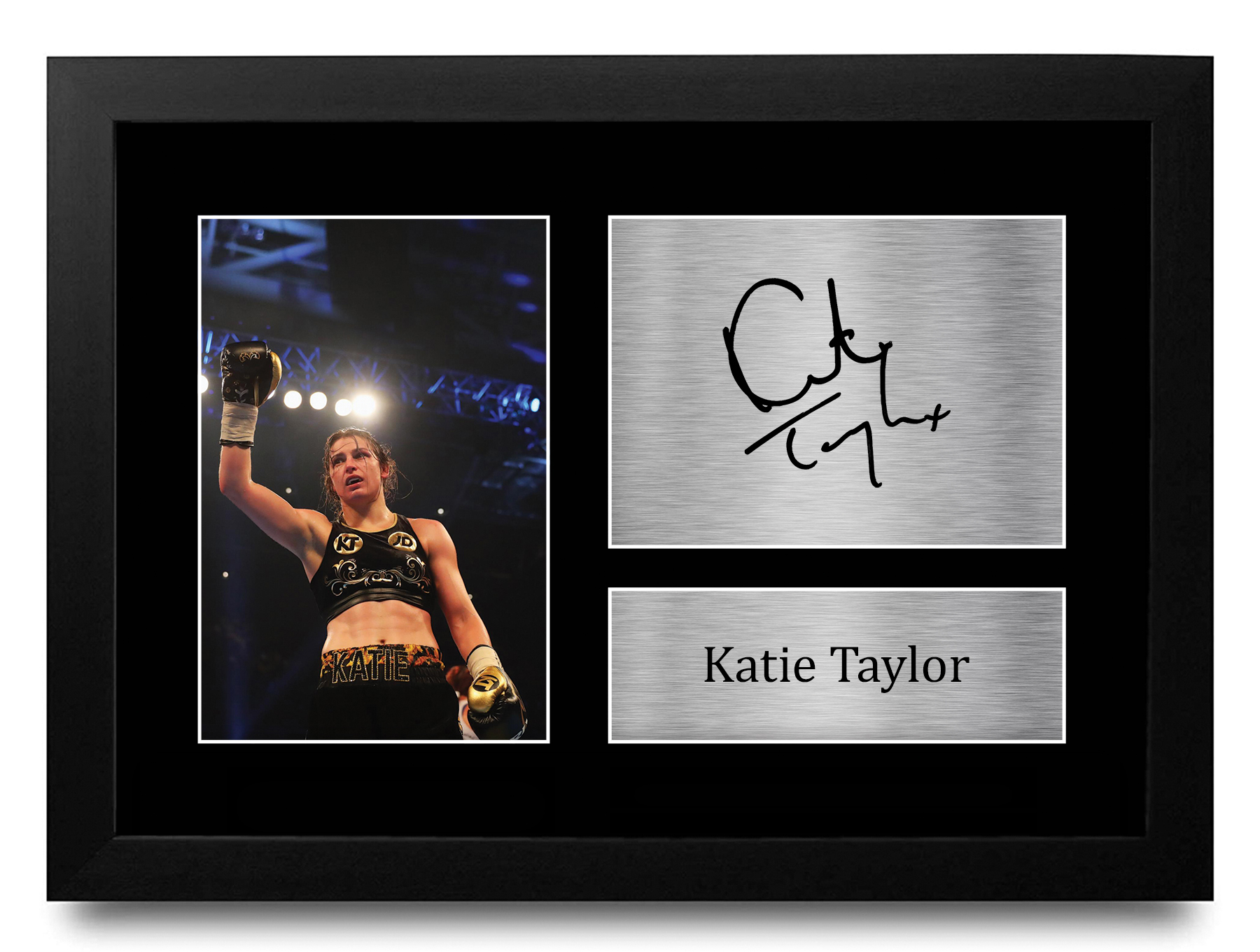 HWC Trading – Foto Stampata Con Autografo Firmato Di Josh Taylor – Quadro A4 Incorniciato – Regalo Per Fan Di Pugilato