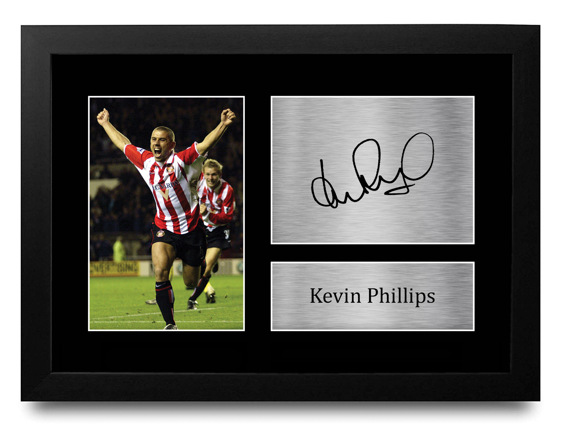 Kevin Phillips Sunderland Framed Printed Autograph Picture for Football Fans - Picture 2 of 28