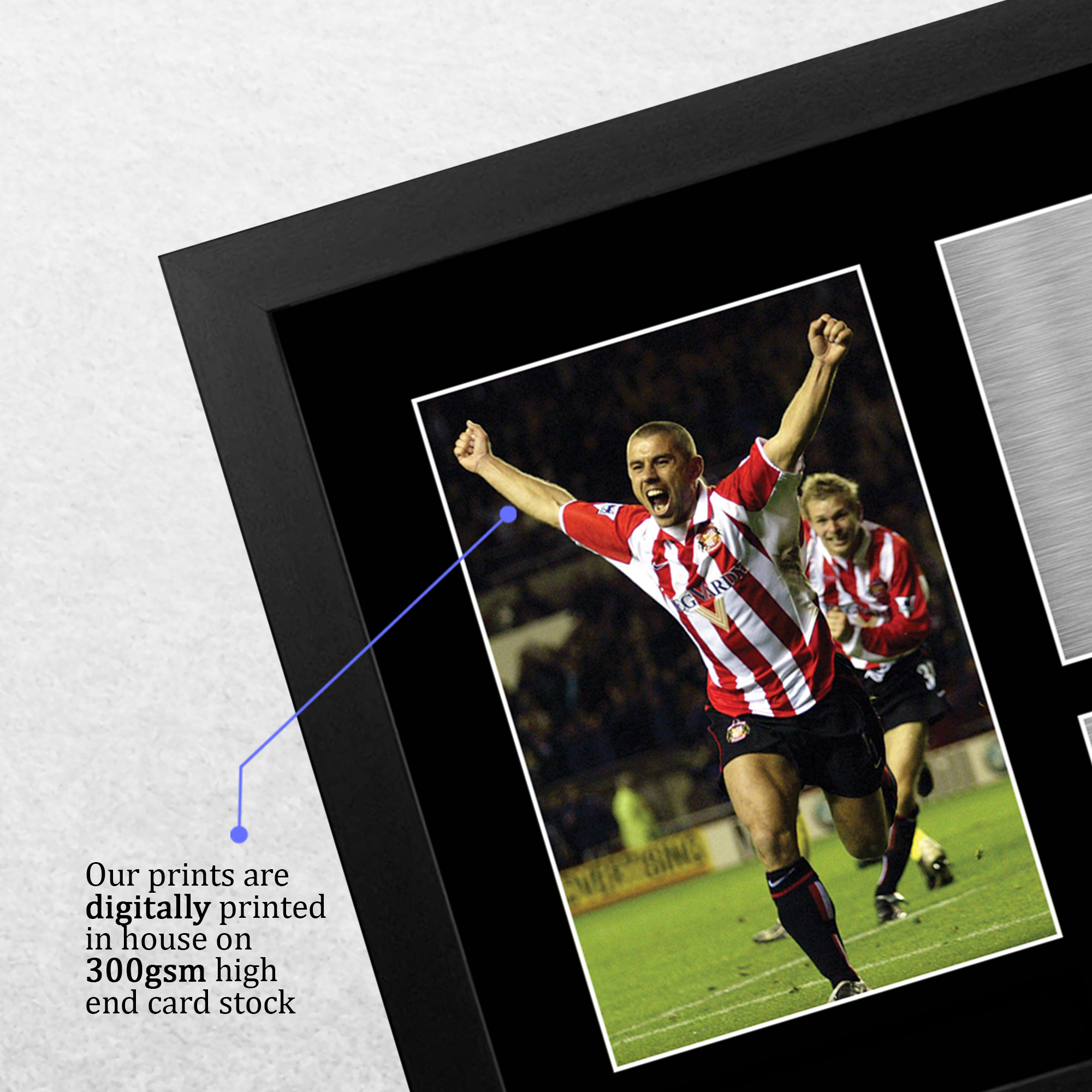 Kevin Phillips Sunderland Framed Printed Autograph Picture for Football Fans - Picture 5 of 28