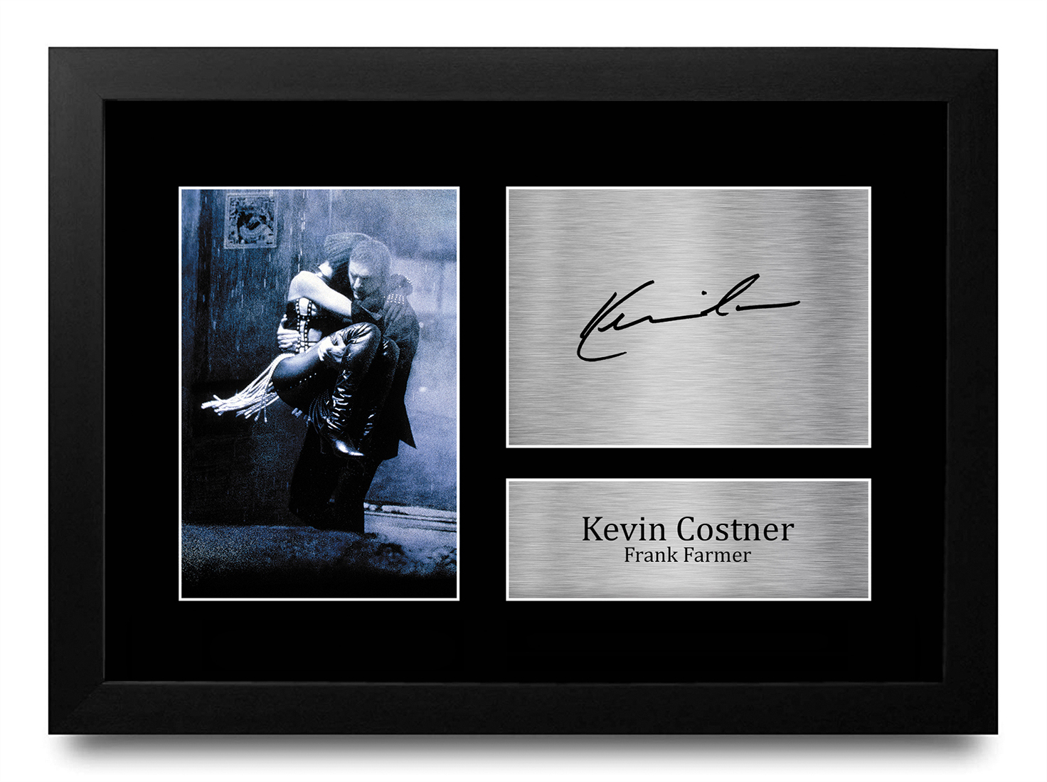 HWC Trading FR - Poster stampato con autografo con scritta The Bodyguard Kevin Costner, Whitney Houston, per i fan di Memorabilia, formato A3