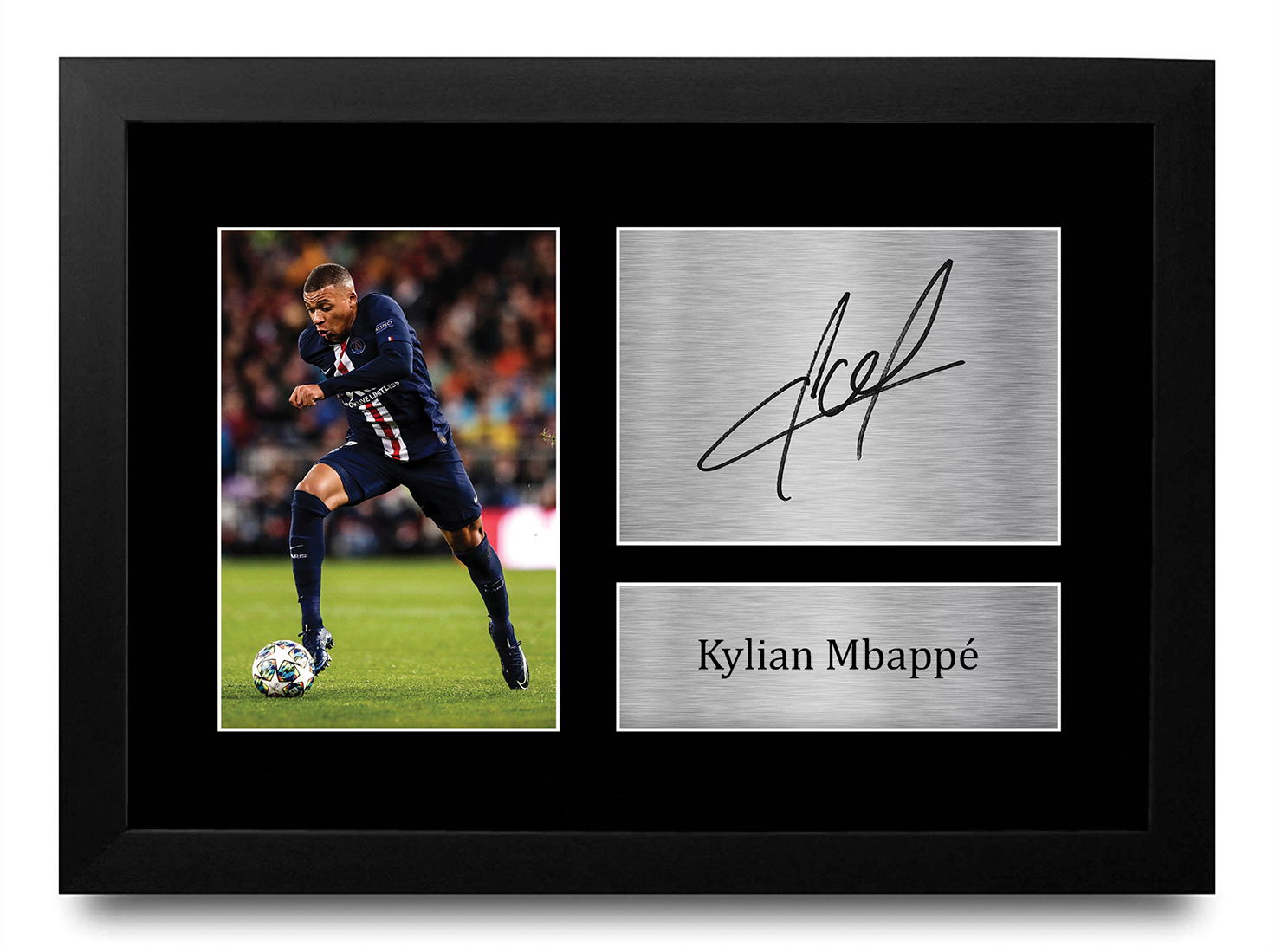 Kylian Mbappe Signed Framed Printed Autograph Picture Psg France Print Gift Ebay