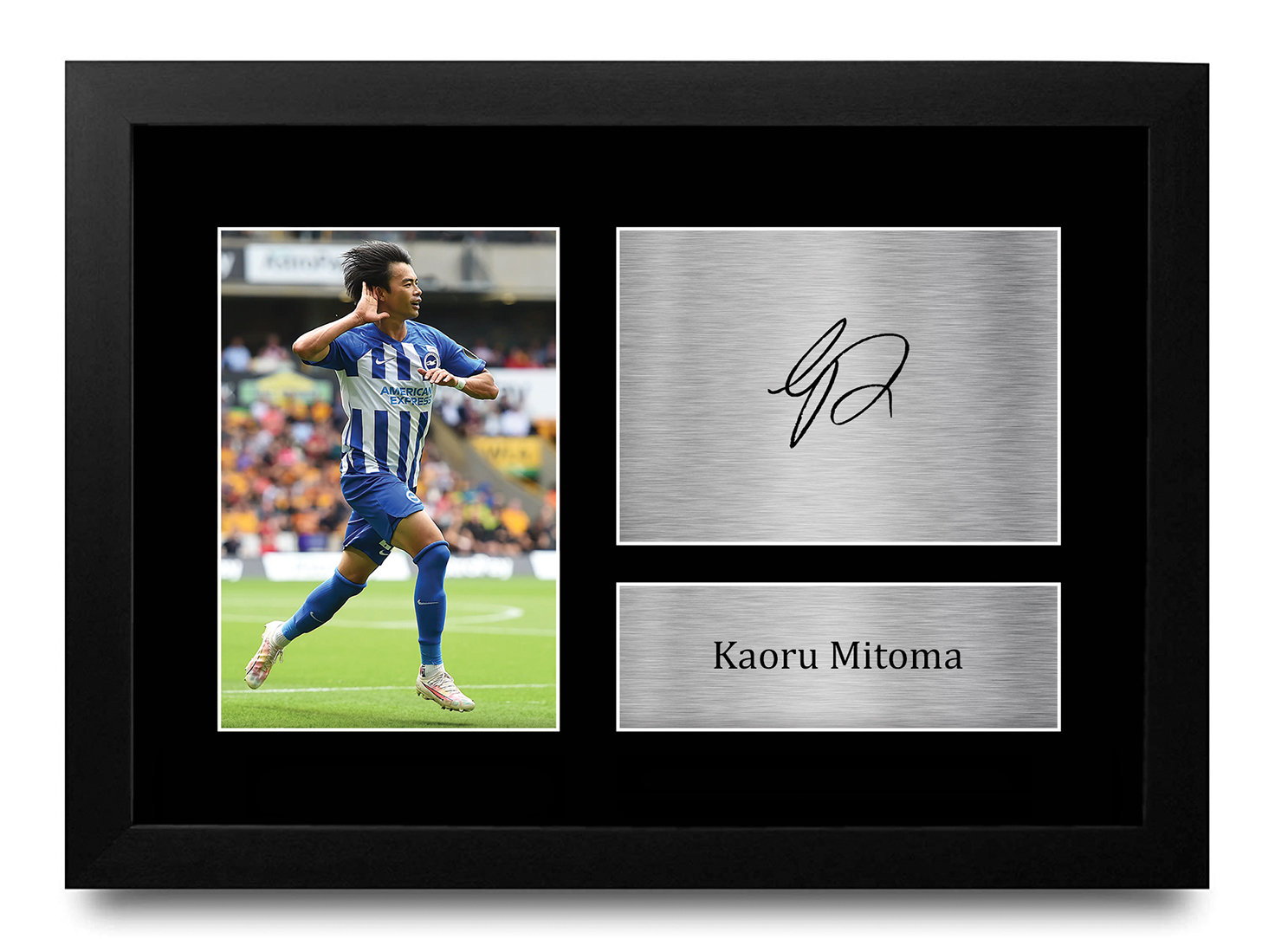 Kaoru Mitoma Brighton & Hove Albion Printed Autographed Picture