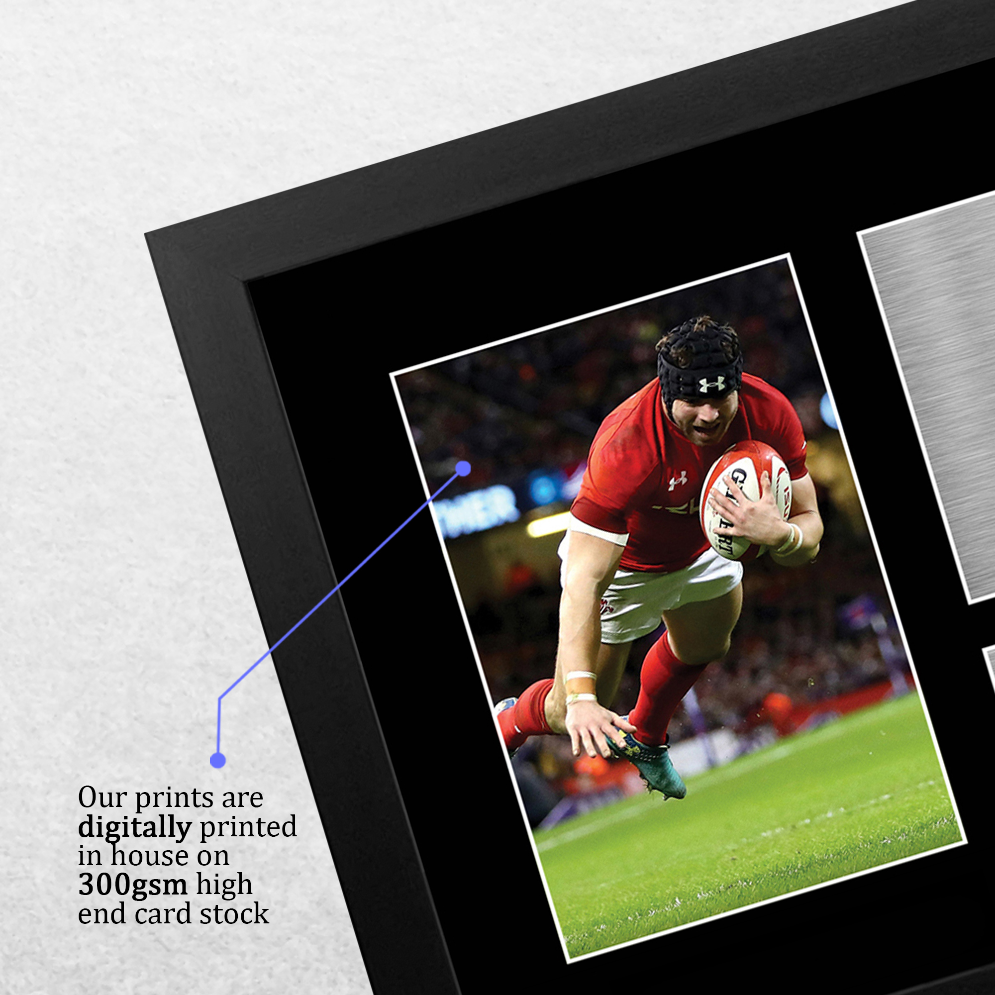 Leigh Halfpenny Signed Printed Autograph A4 Photo Wall Art Gift For a Rugby Fan - Produktbild 3