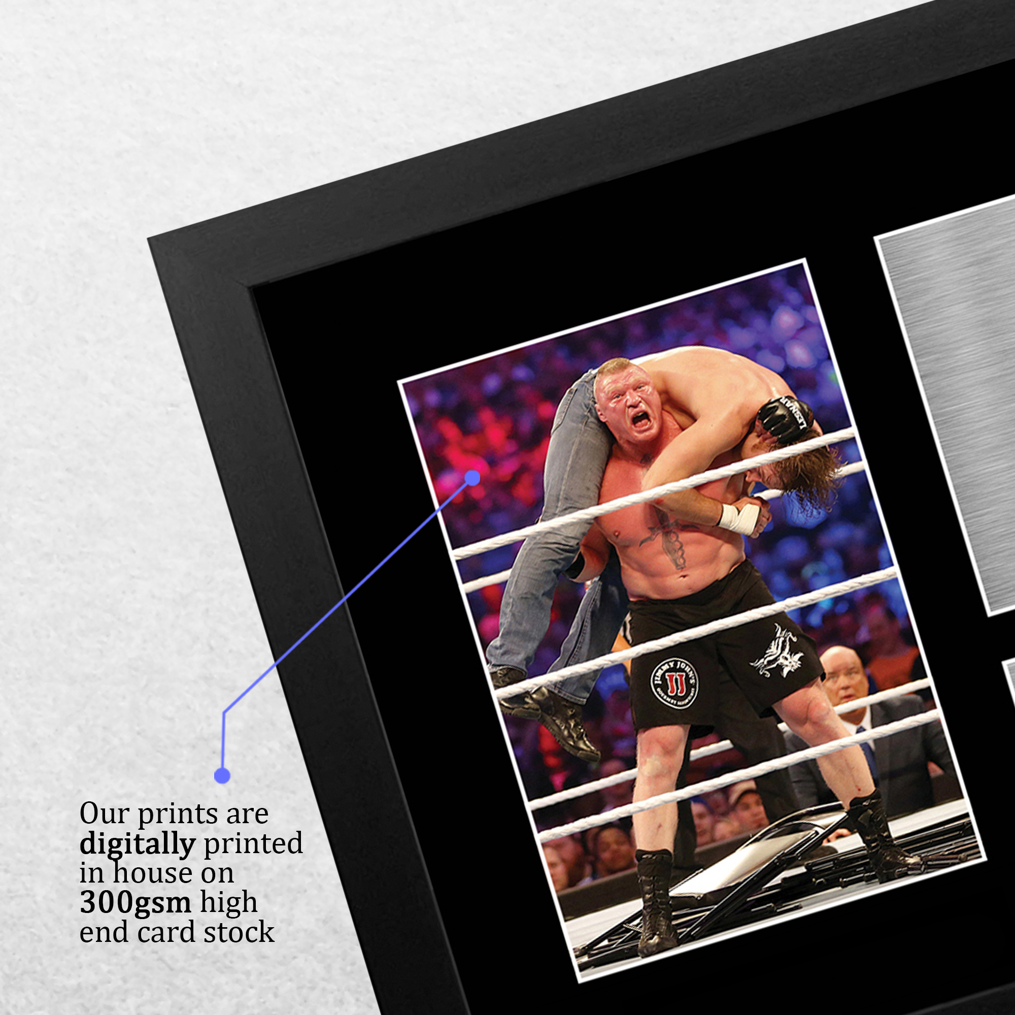 Gift For a WWE WWF Wrestling Fan Brock Lesnar Signed Printed