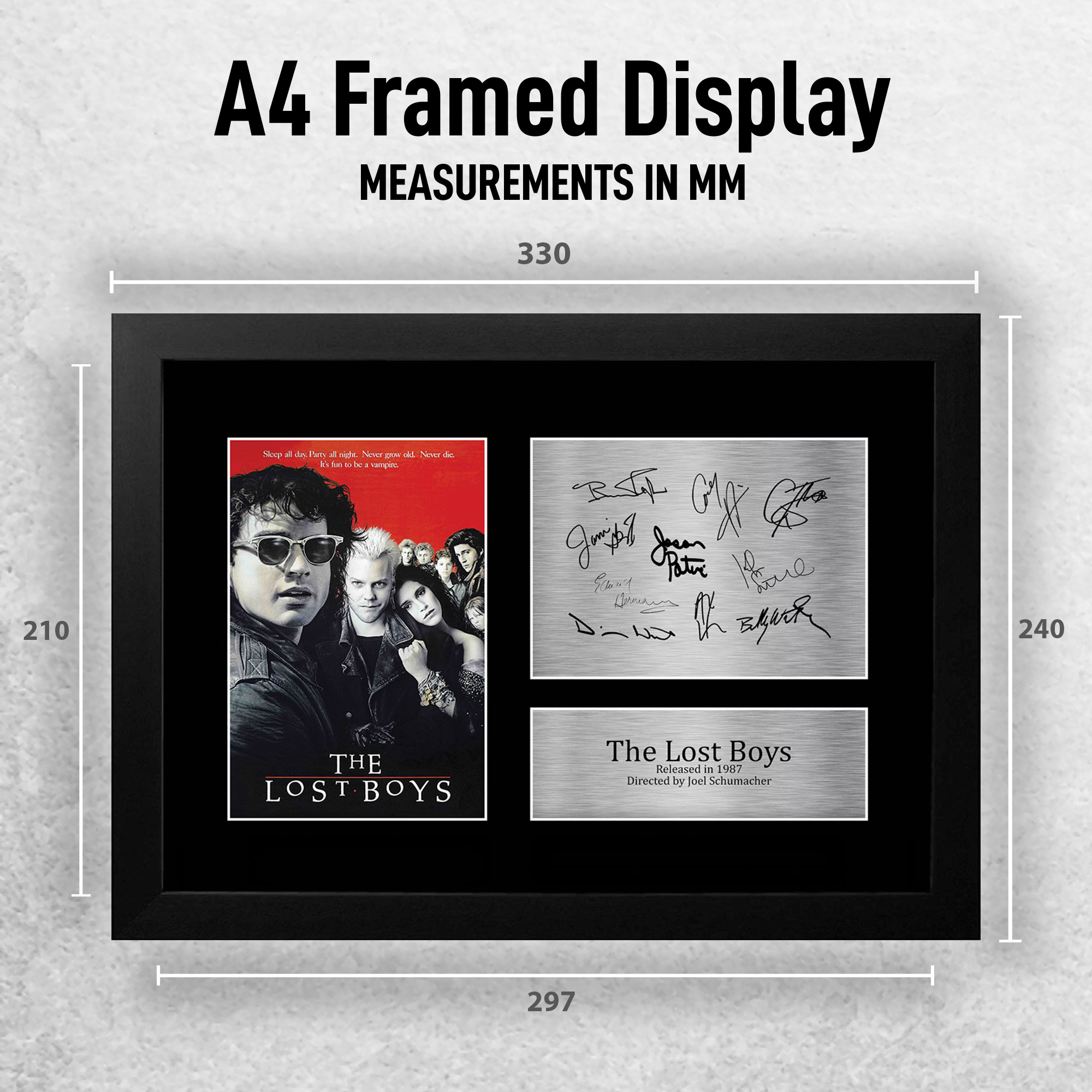Lost Boys Ideal Gift Printed Framed Autograph Picture to Movie Memorabilia Fans - Picture 31 of 45