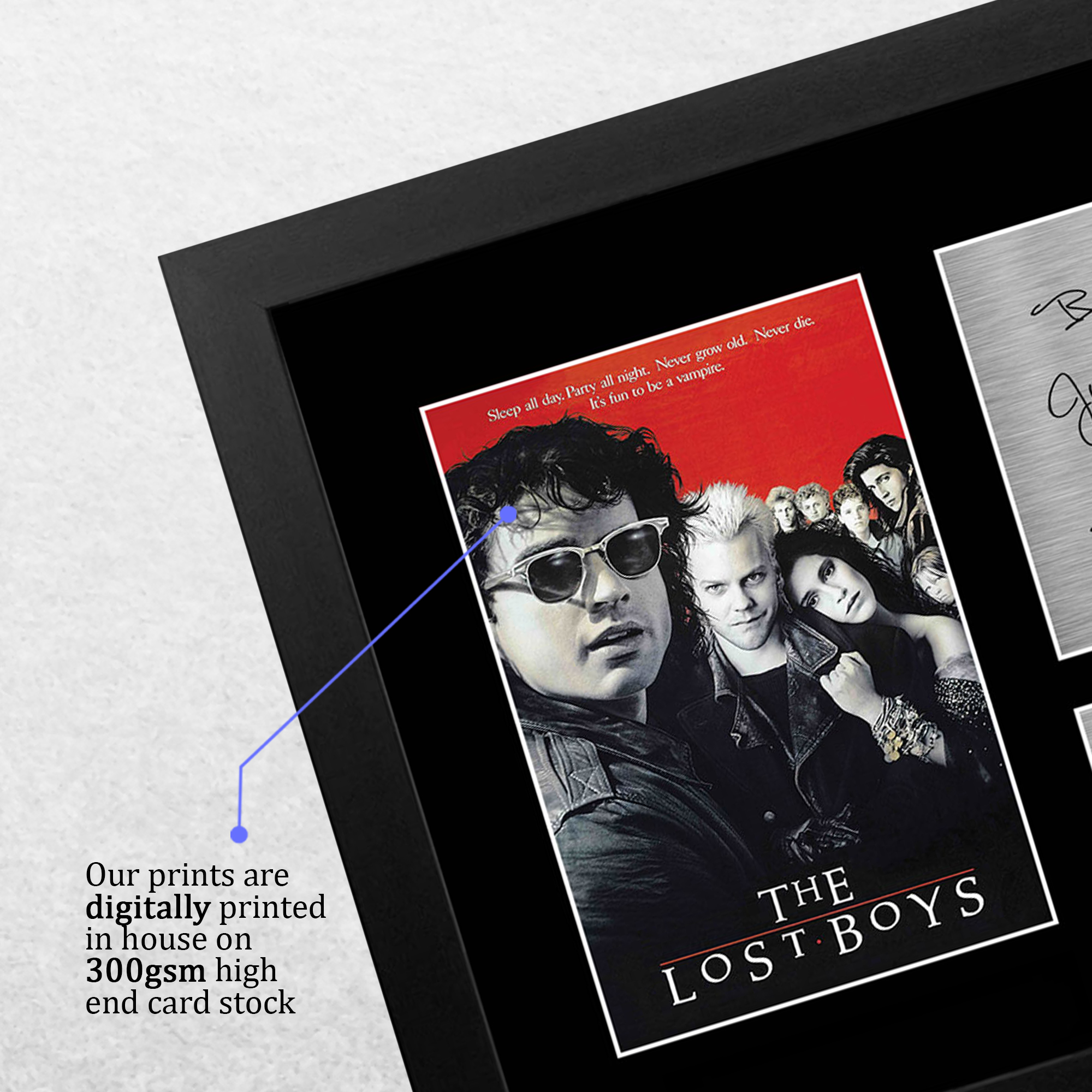 Lost Boys Ideal Gift Printed Framed Autograph Picture to Movie Memorabilia Fans - Picture 33 of 45