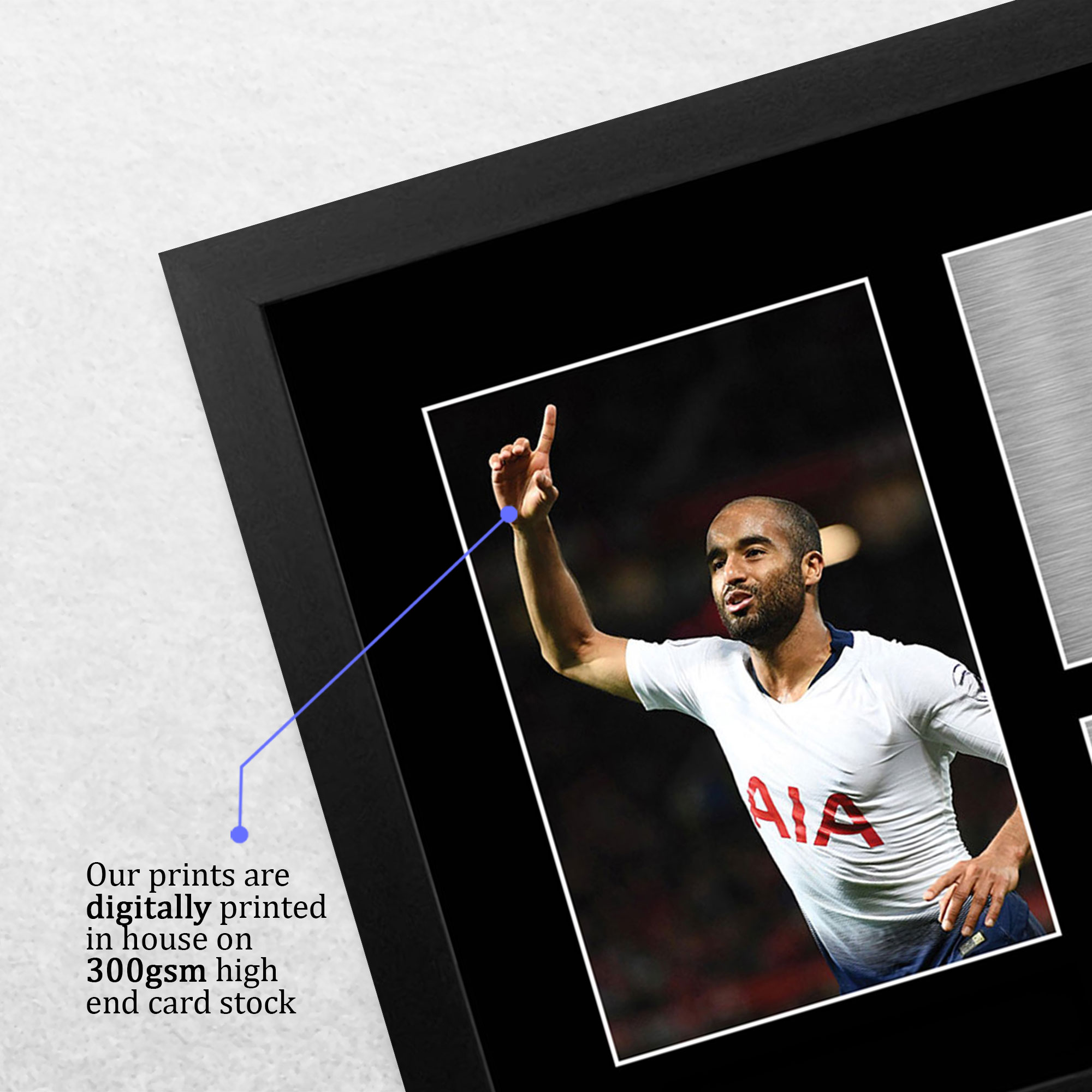 Lucas Moura Tottenham Hotspurs Gifts Printed Autograph Picture for Football Fans - Produktbild 3