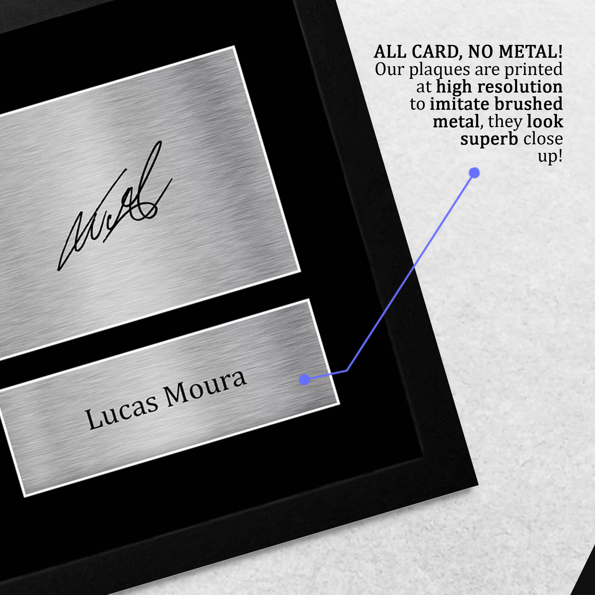 Lucas Moura Tottenham Hotspurs Gifts Printed Autograph Picture for Football Fans - Produktbild 4