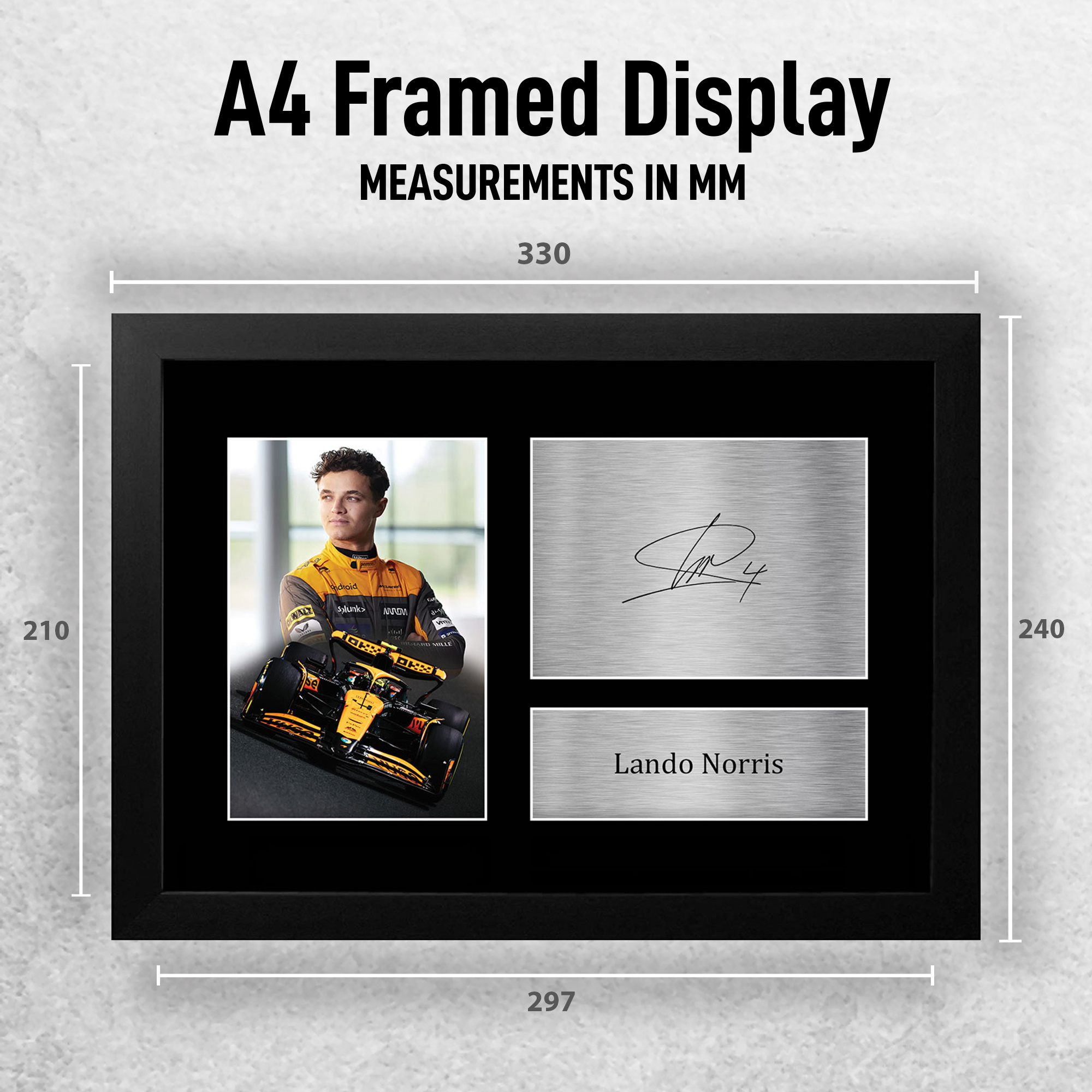 Lando Norris McLaren Cool Gift Idea Framed Photo Prints for Fans of F1 Formula 1 - Picture 18 of 31