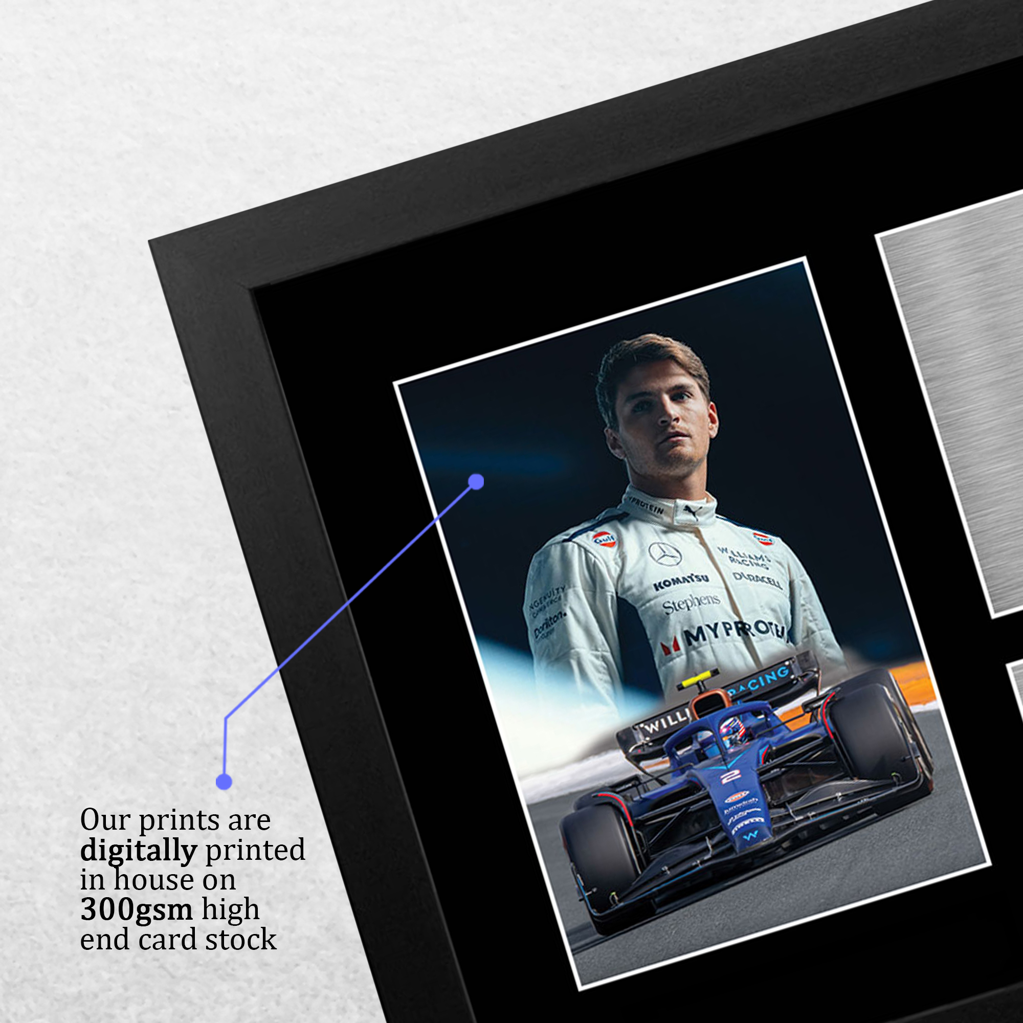 Logan Sargeant Williams Gift Idea Framed Photo Prints for Fans of F1 Formula 1 - Picture 5 of 17