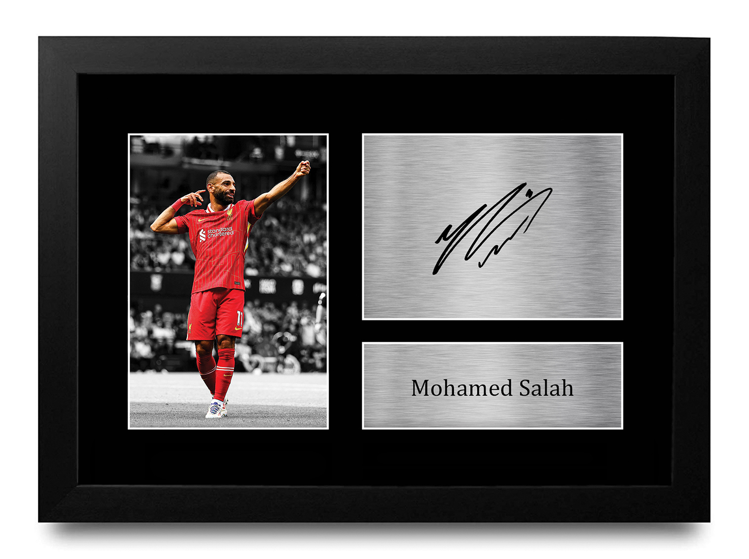 Mo Salah Signed Print Liverpool Framed Printed Autograph LFC Poster A4