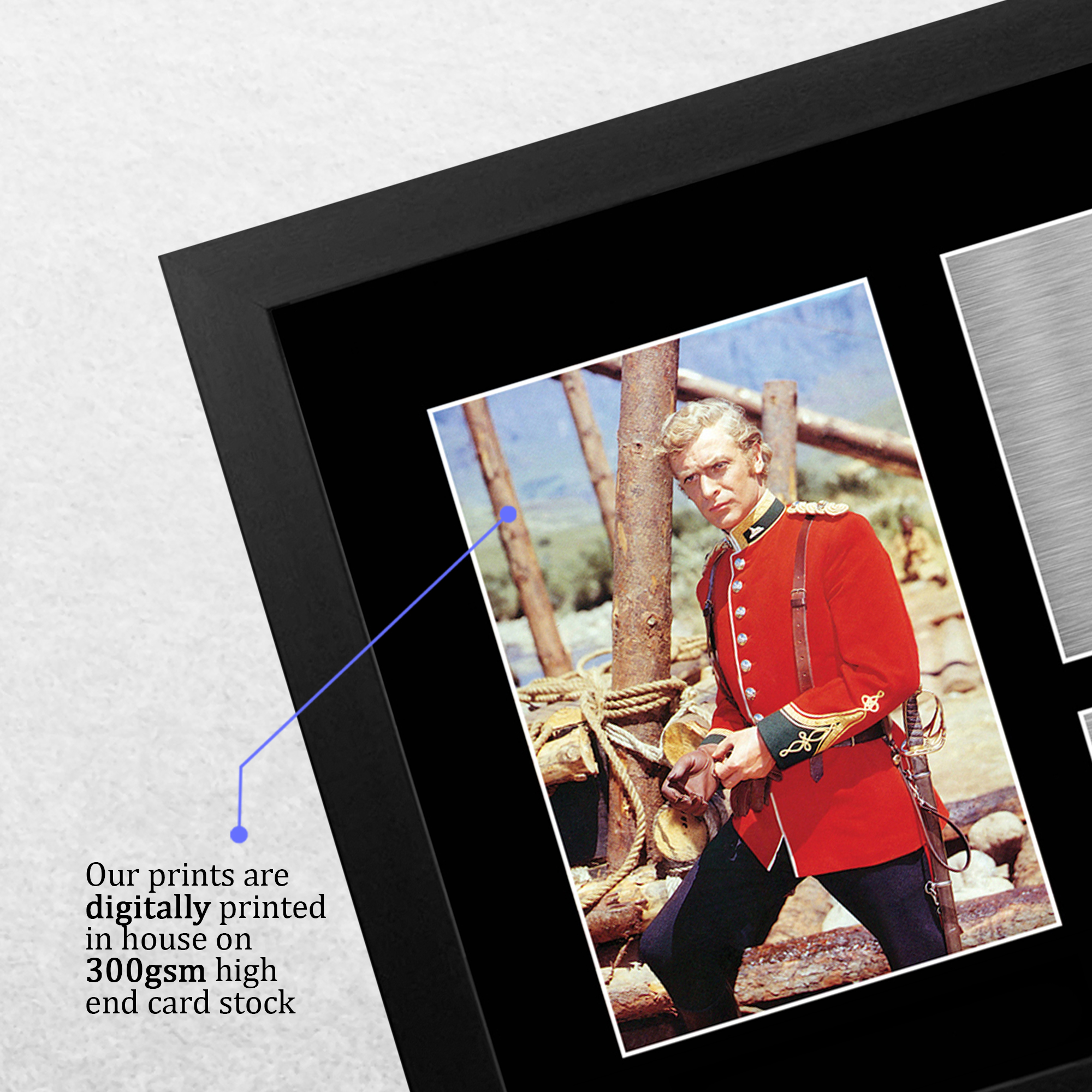 Michael Caine Zulu Cool Gift Idea Framed Autograph Picture Print to Movie Fans - Picture 5 of 24