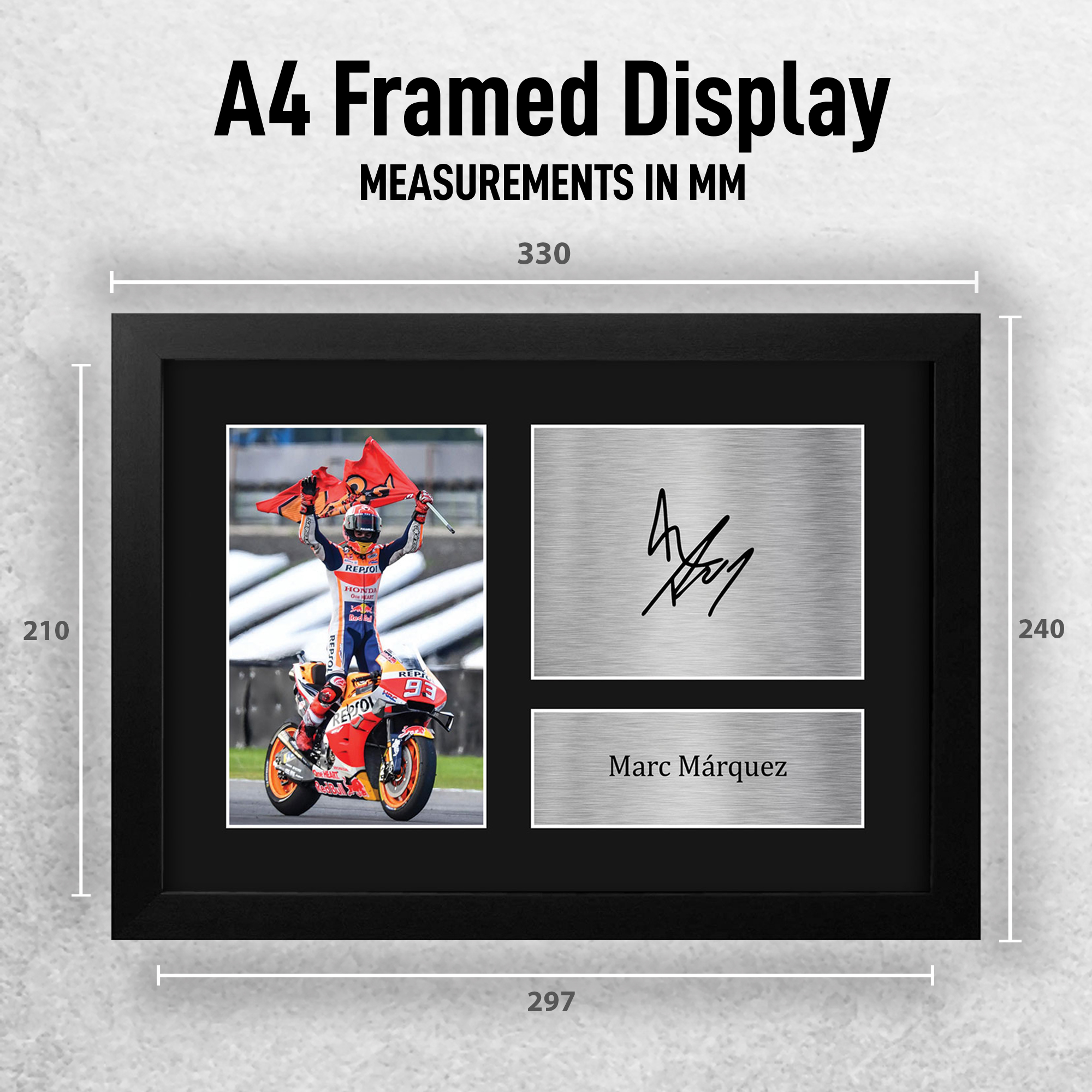 Marc Marquez Signed Honda MOTO GP Gift Printed Picture to MotoGP