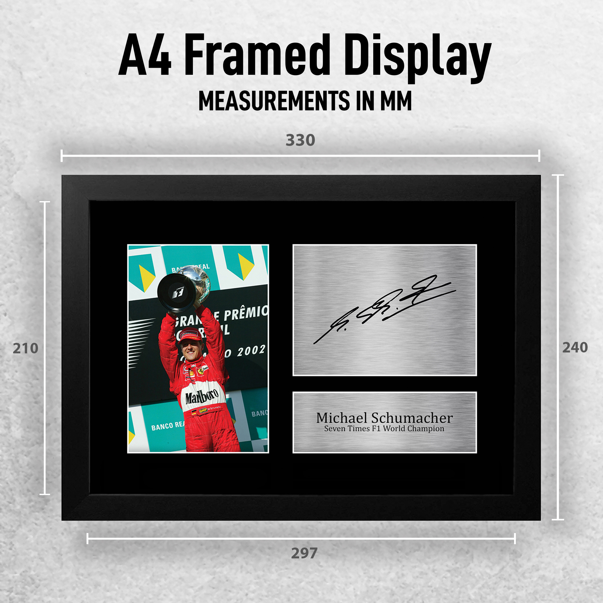 Michael Schumacher Signed Pre Printed Autograph A4 Photo Gift For a F1 Fan - Picture 11 of 24