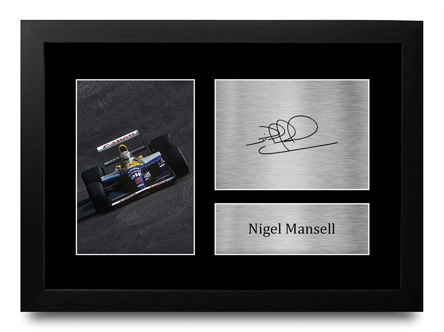 Nigel Mansell Formula 1 Gift Signed A4 Photo Prints for Fans of F1 Formula 1 - Picture 2 of 17