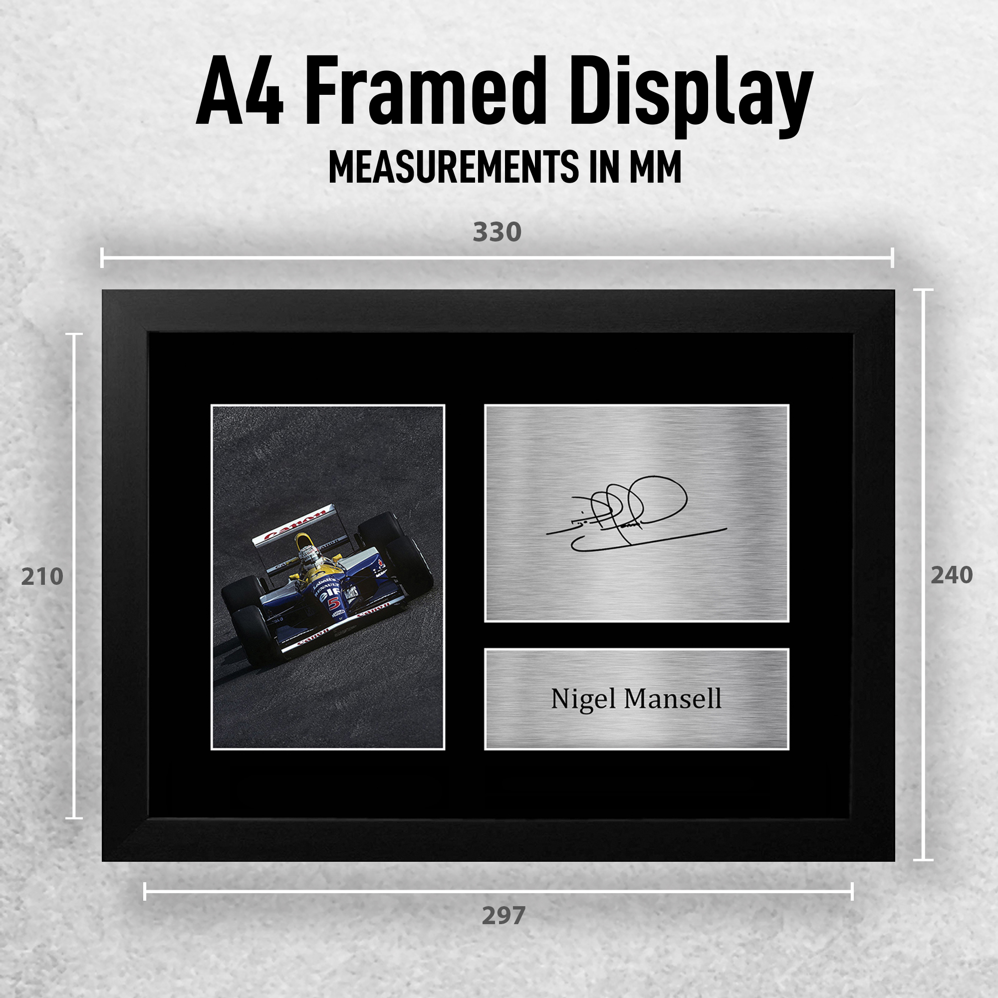 Nigel Mansell Formula 1 Gift Signed A4 Photo Prints for Fans of F1 Formula 1 - Picture 3 of 17