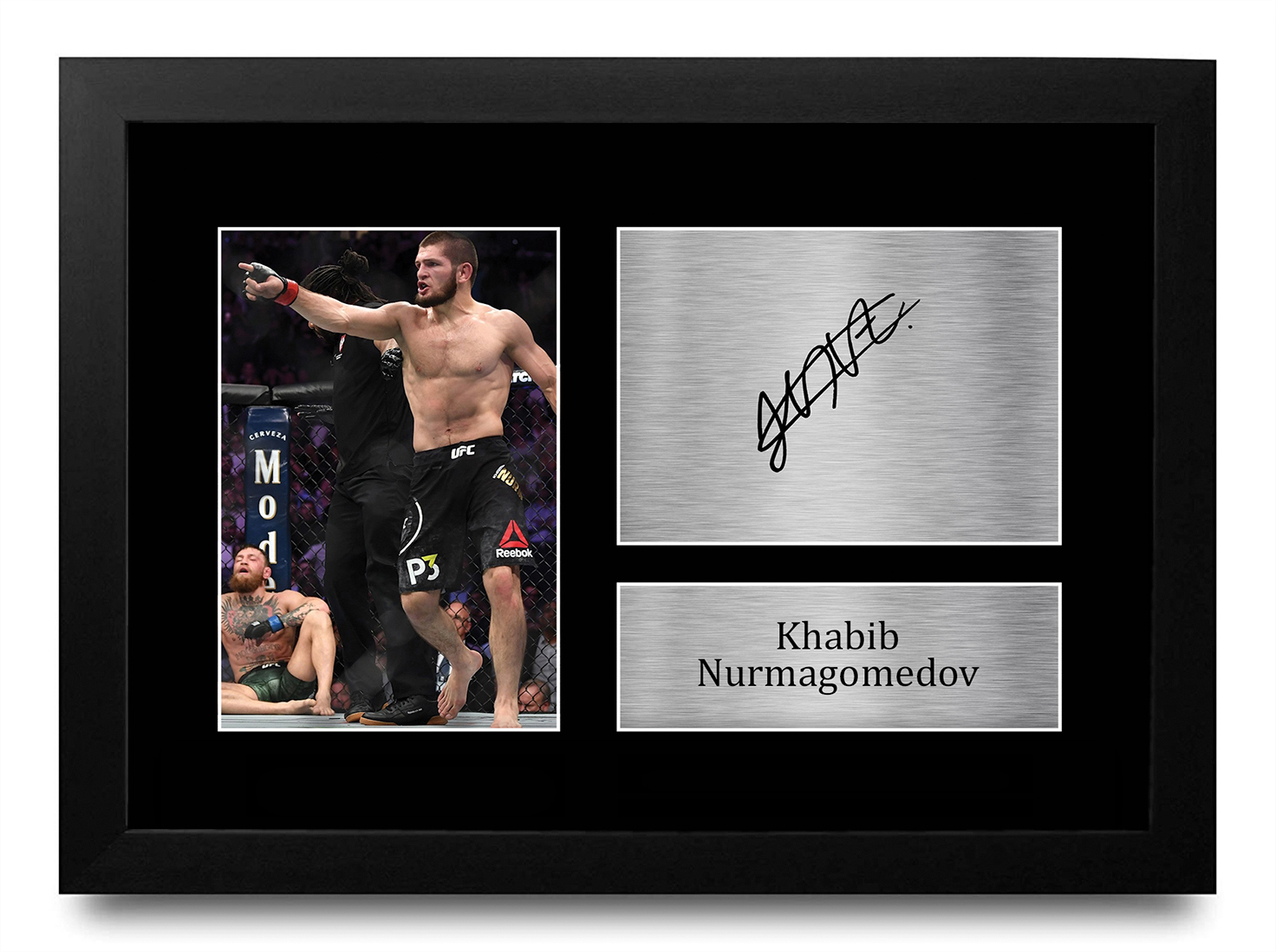 Khabib Nurmagomedov firmado pre Impreso autógrafo Foto Regalo para un fan de UFC MMA 