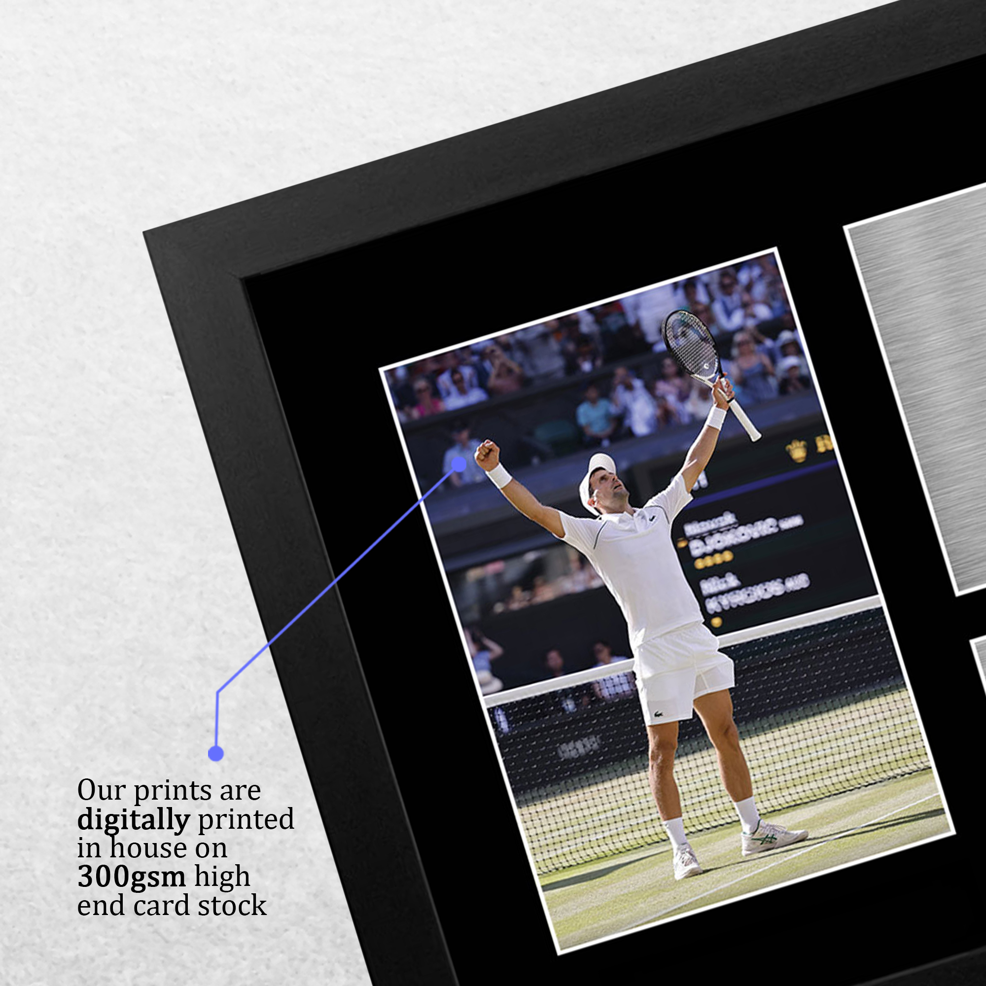 Novak Djokovic Top Geschenkidee gerahmte Autogramm Fotoabzüge an Tennisfans - Bild 5 von 17