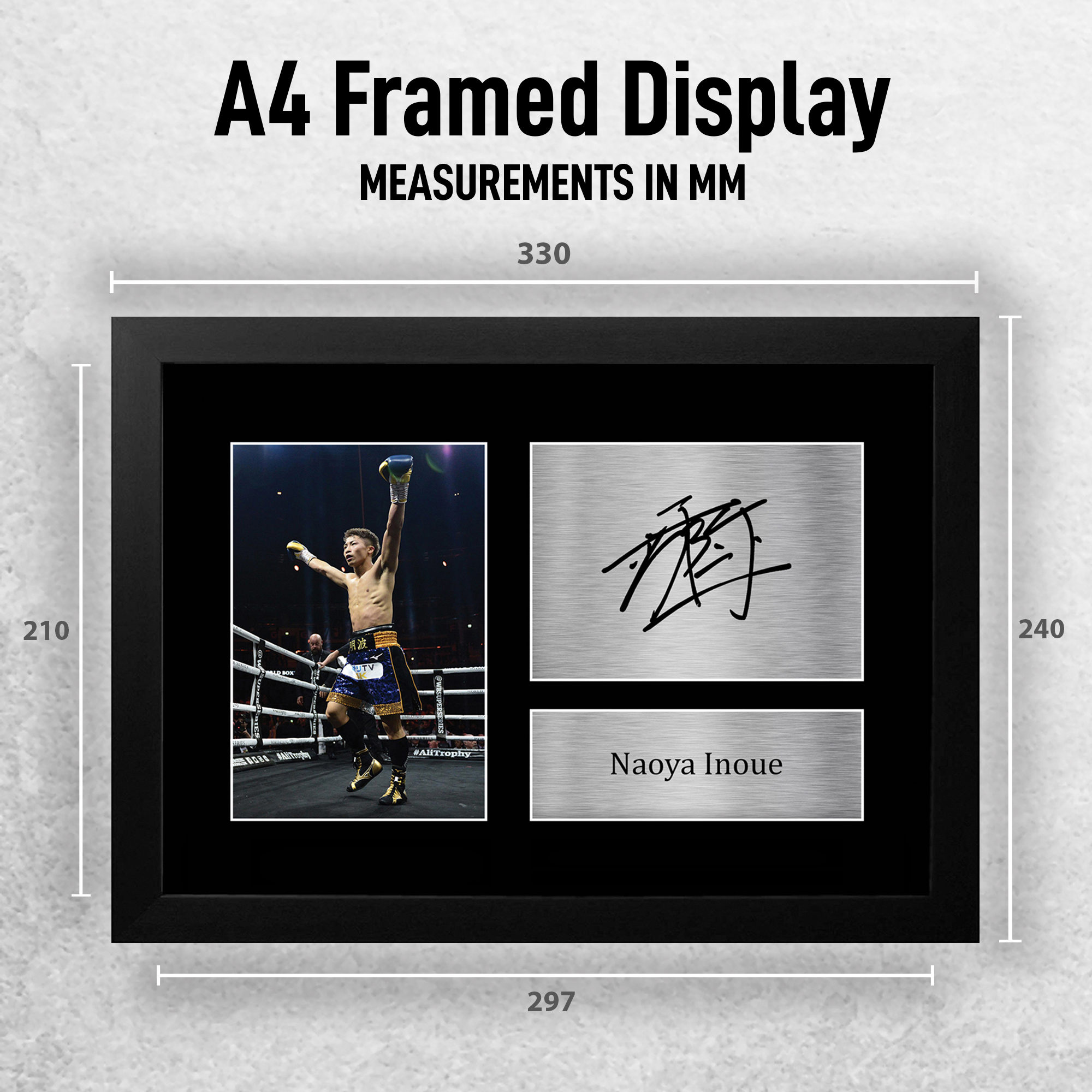 Naoya Inoue A4 Boxing Gift Idea Signed Autograph Photo