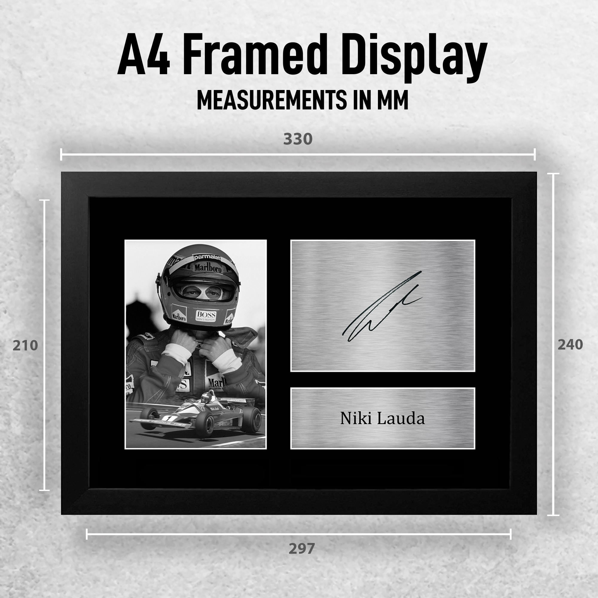 Niki Lauda Formula 1 fantastica idea regalo stampe fotografiche firmate per appassionati di F1 Formula 1 - Foto 3 di 17