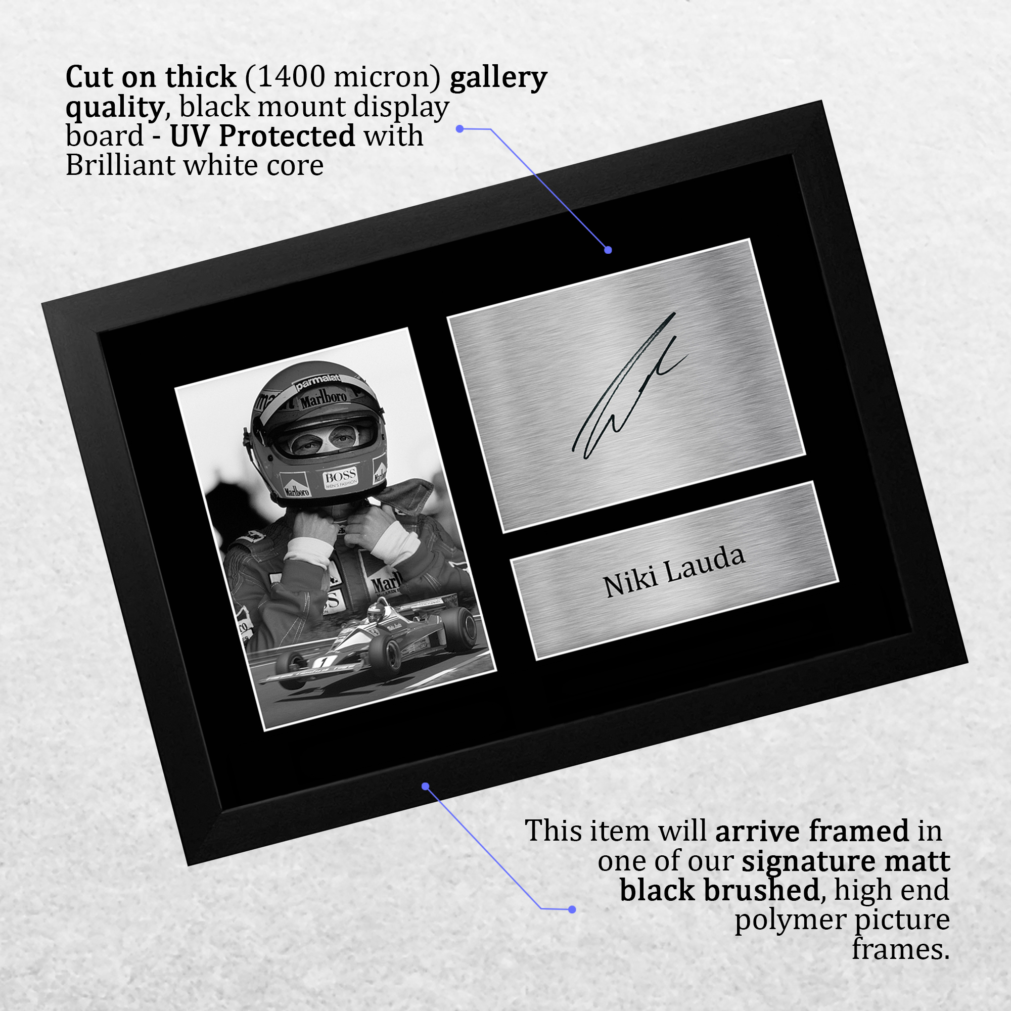 Niki Lauda Formula 1 fantastica idea regalo stampe fotografiche firmate per appassionati di F1 Formula 1 - Foto 4 di 17