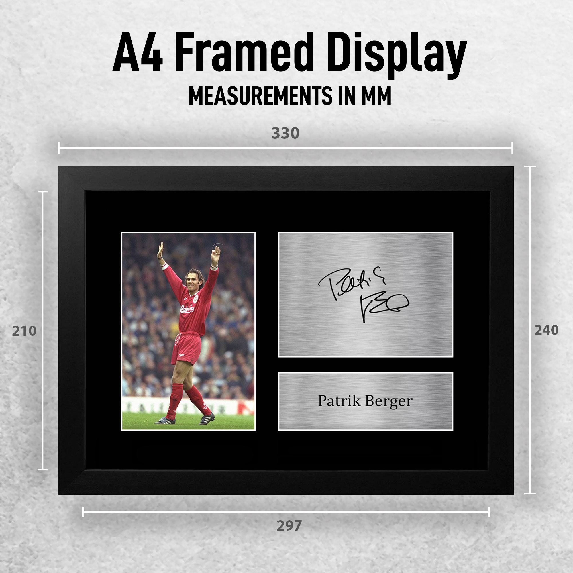 Patrik Berger Liverpool Geschenkideen gedrucktes Autogrammbild für Fußballfans - Bild 3 von 17