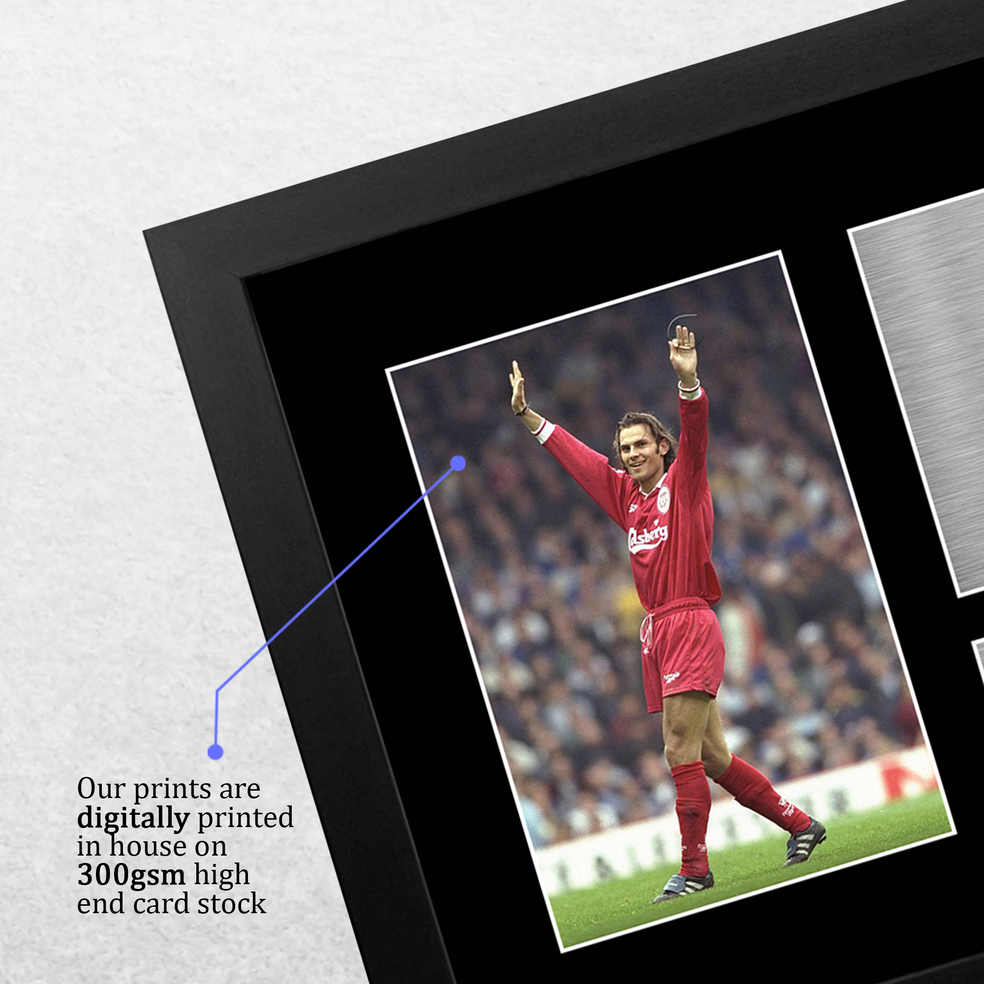 Patrik Berger Liverpool Geschenkideen gedrucktes Autogrammbild für Fußballfans - Bild 5 von 17