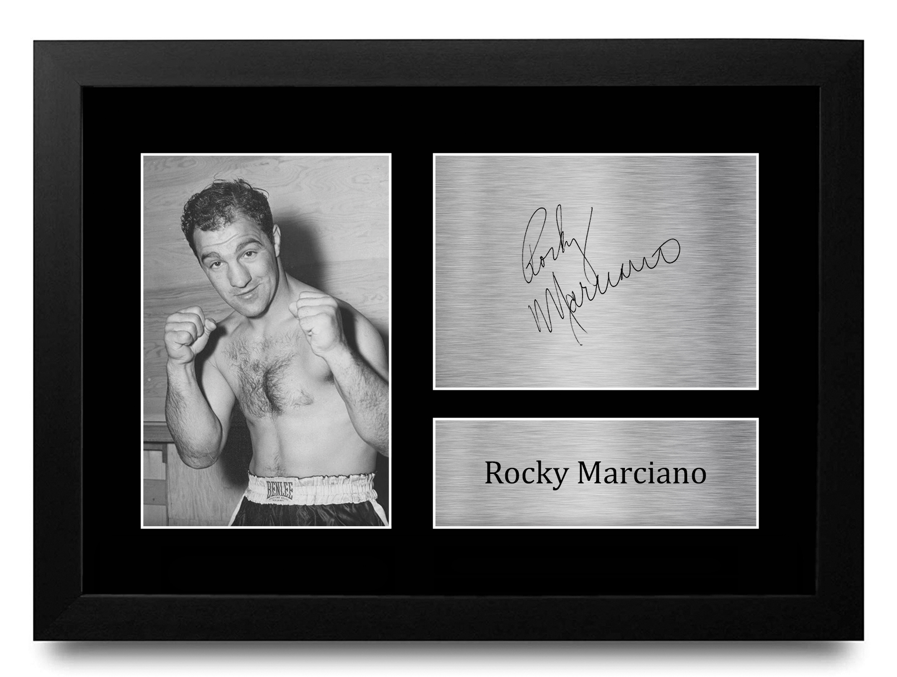 Fotografia A4 firmata Rocky Marciano un regalo di boxe per fan - Foto 10 di 17