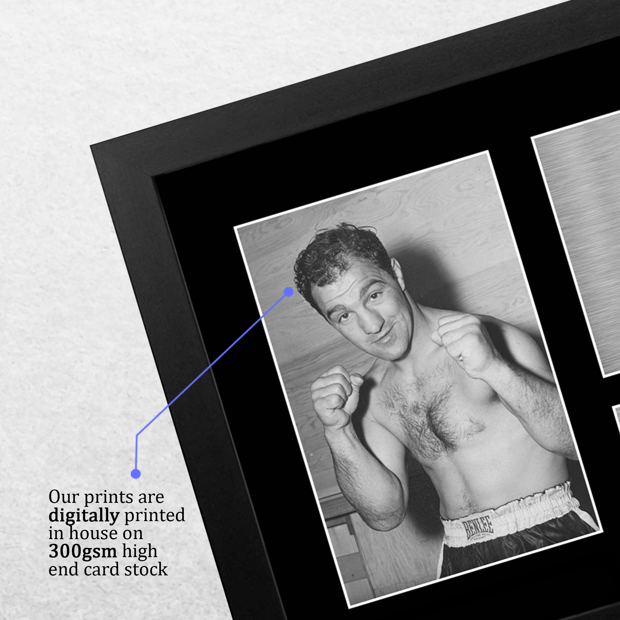 Fotografia A4 firmata Rocky Marciano un regalo di boxe per fan - Foto 13 di 17