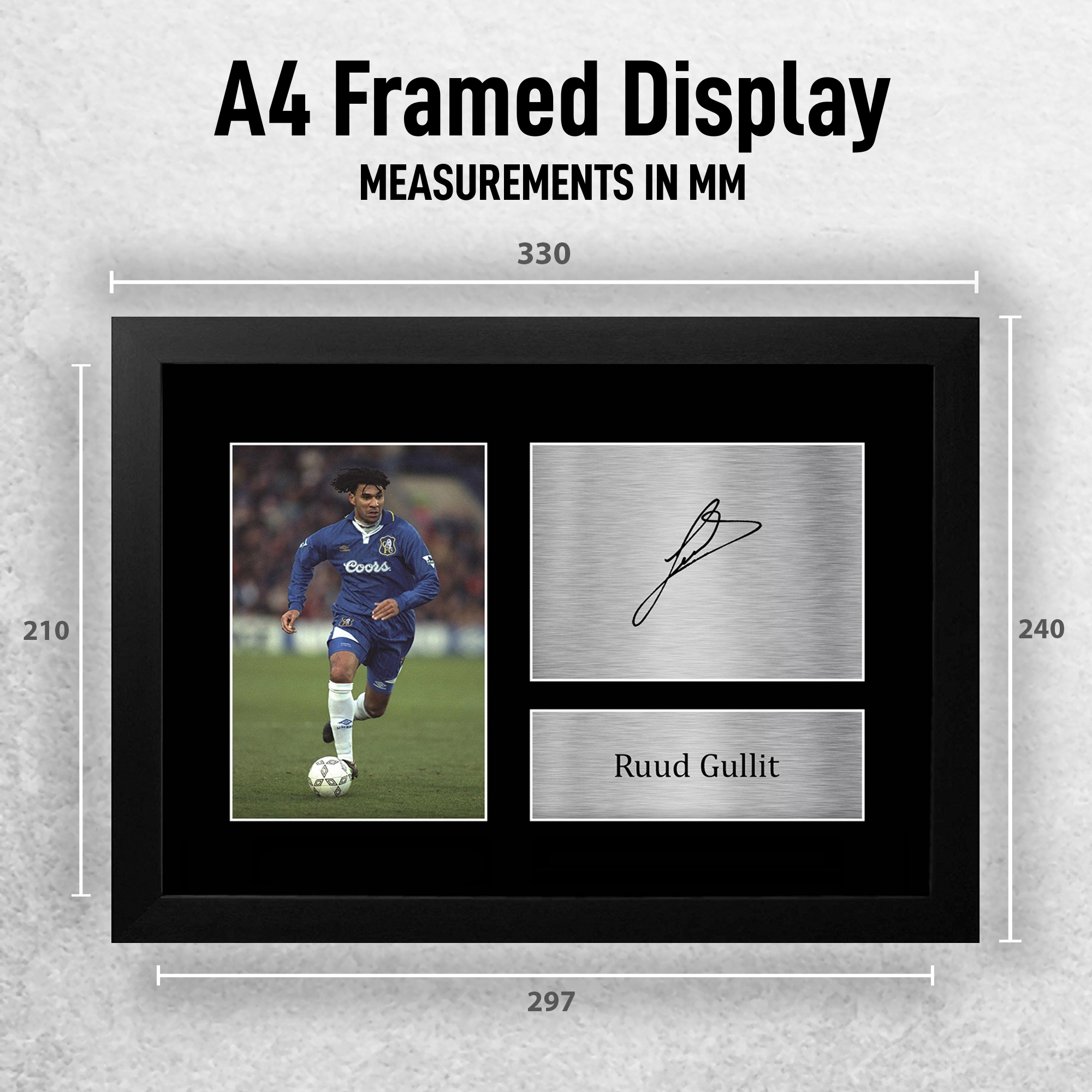 Ruud Gullit Gran Idea de Regalo Autógrafo Impreso Imagen A4 para Aficionados al Fútbol - Imagen 3 de 17