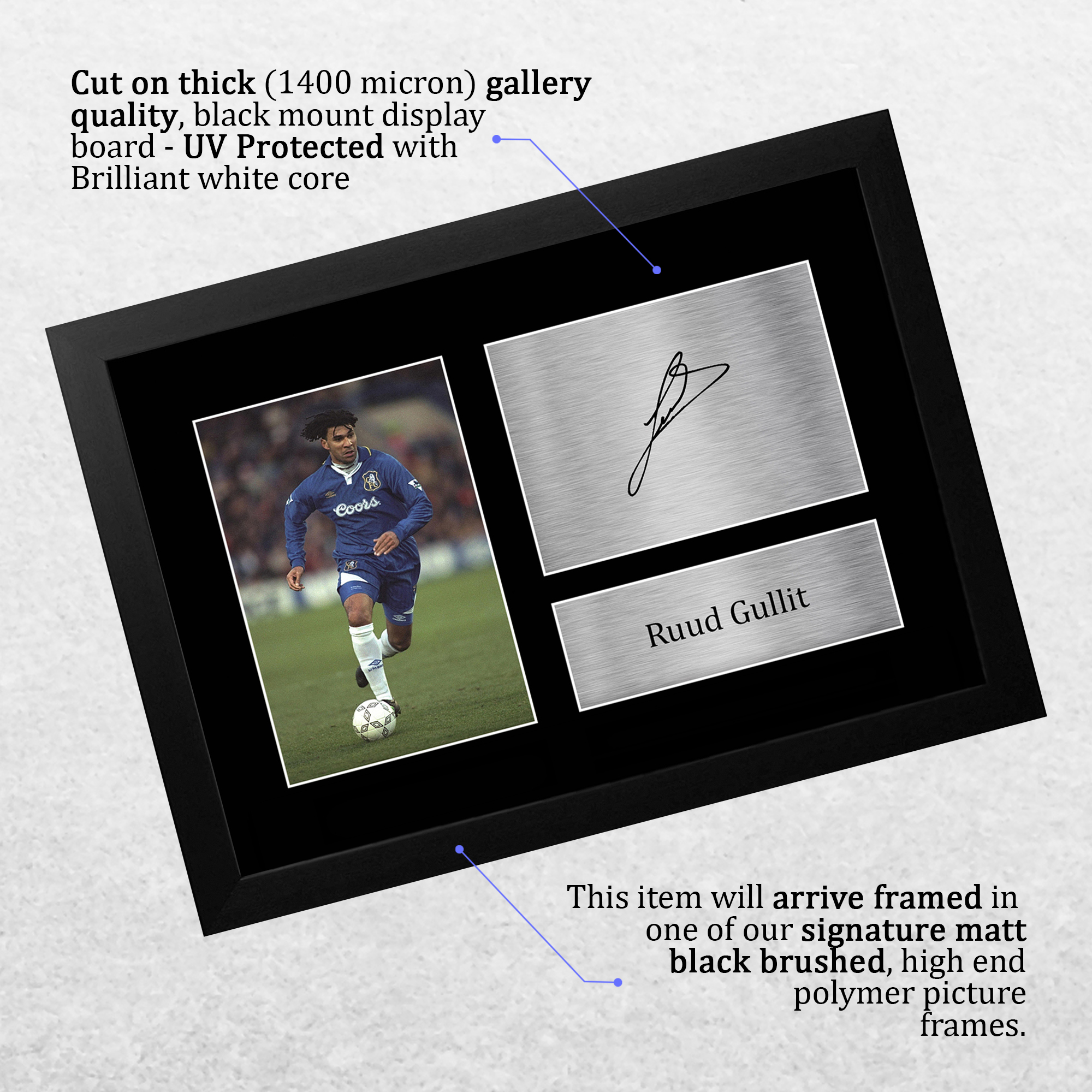 Ruud Gullit Gran Idea de Regalo Autógrafo Impreso Imagen A4 para Aficionados al Fútbol - Imagen 4 de 17