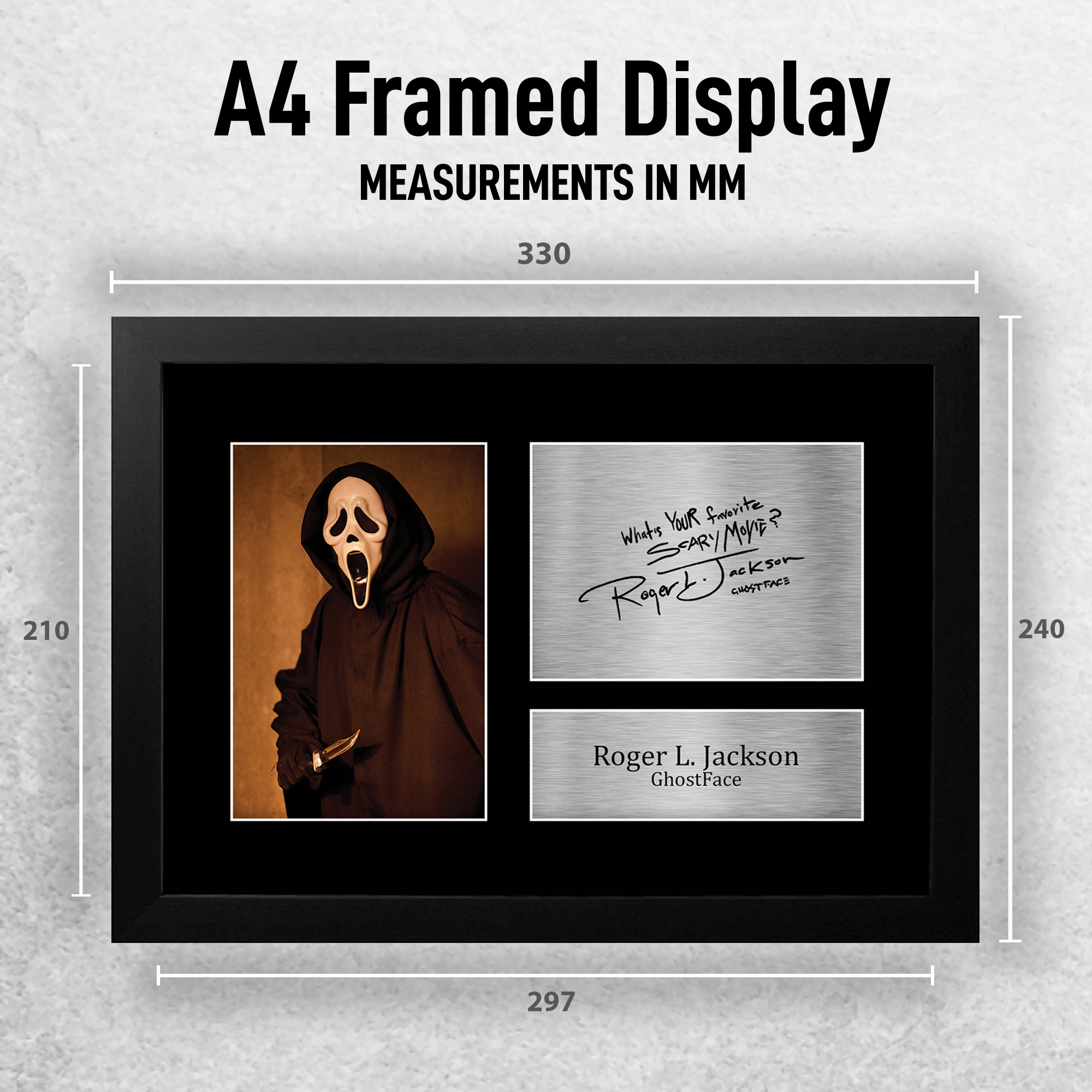 Roger L Jackson Signed Scream Ghostface Autograph Photo Memorabilia Gift - Produktbild 1