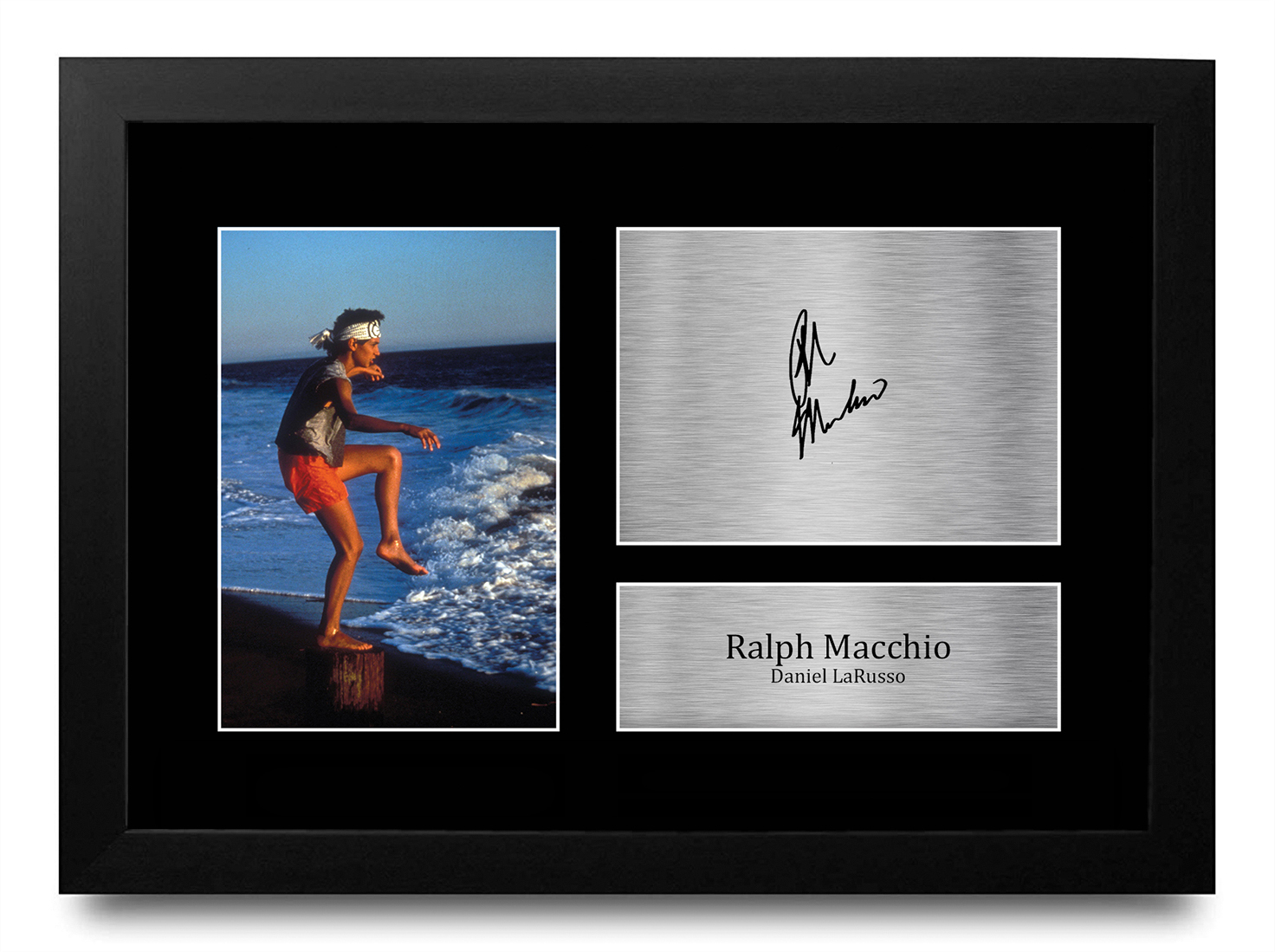 Ralph Macchio The Karate Kid Gift Framed Autograph Picture Print to Movie Fans - Picture 9 of 24