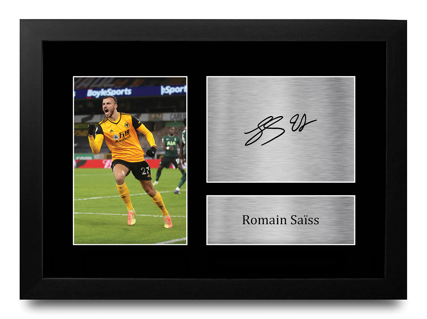 Romain Saiss Wolves Great Gift Idea Printed Autograph Picture for Football Fans - Imagen 2 de 17
