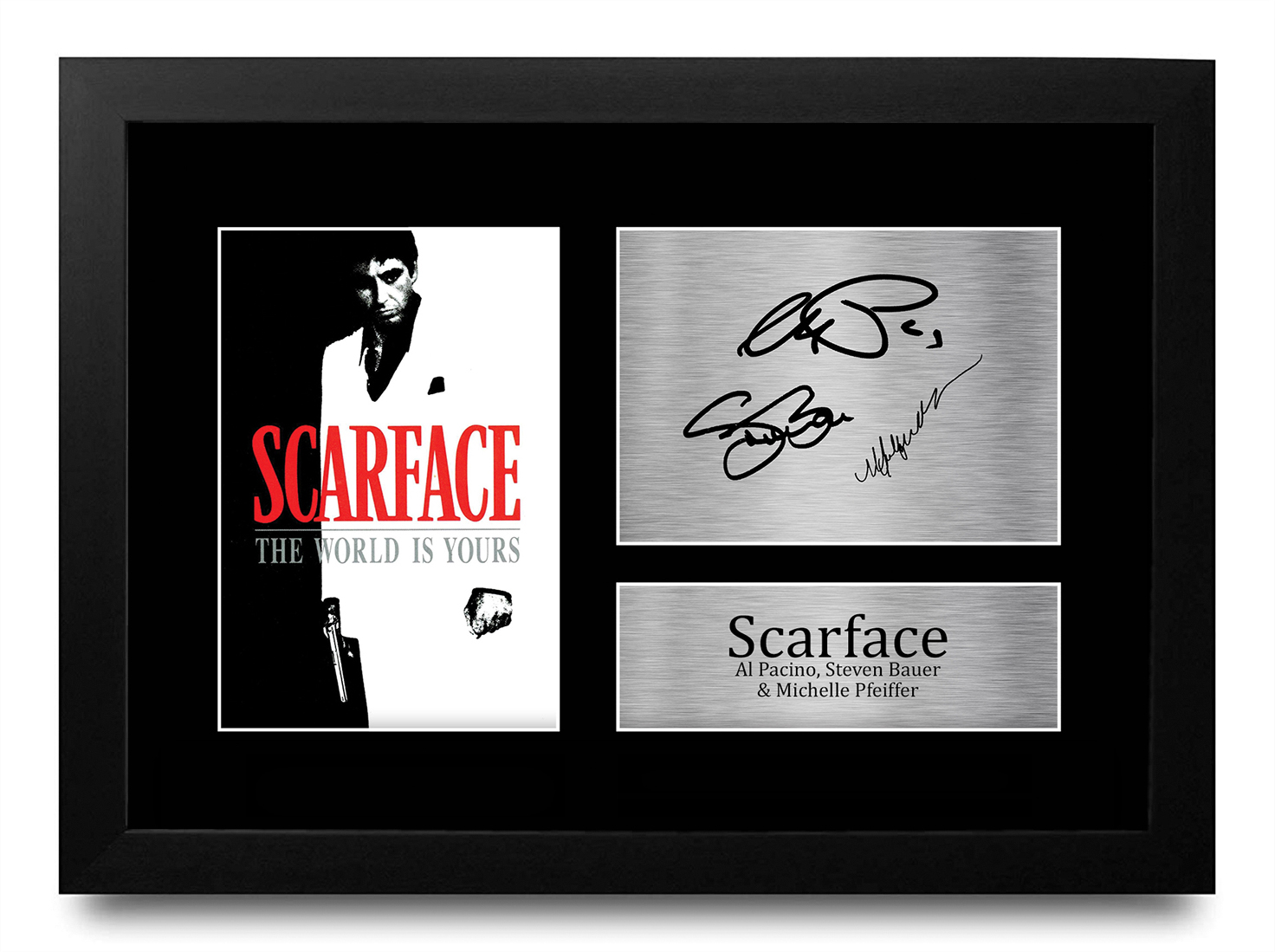 Scarface Ideal Gift Printed Framed Autograph Picture to Movie Memorabilia Fans - Picture 2 of 59