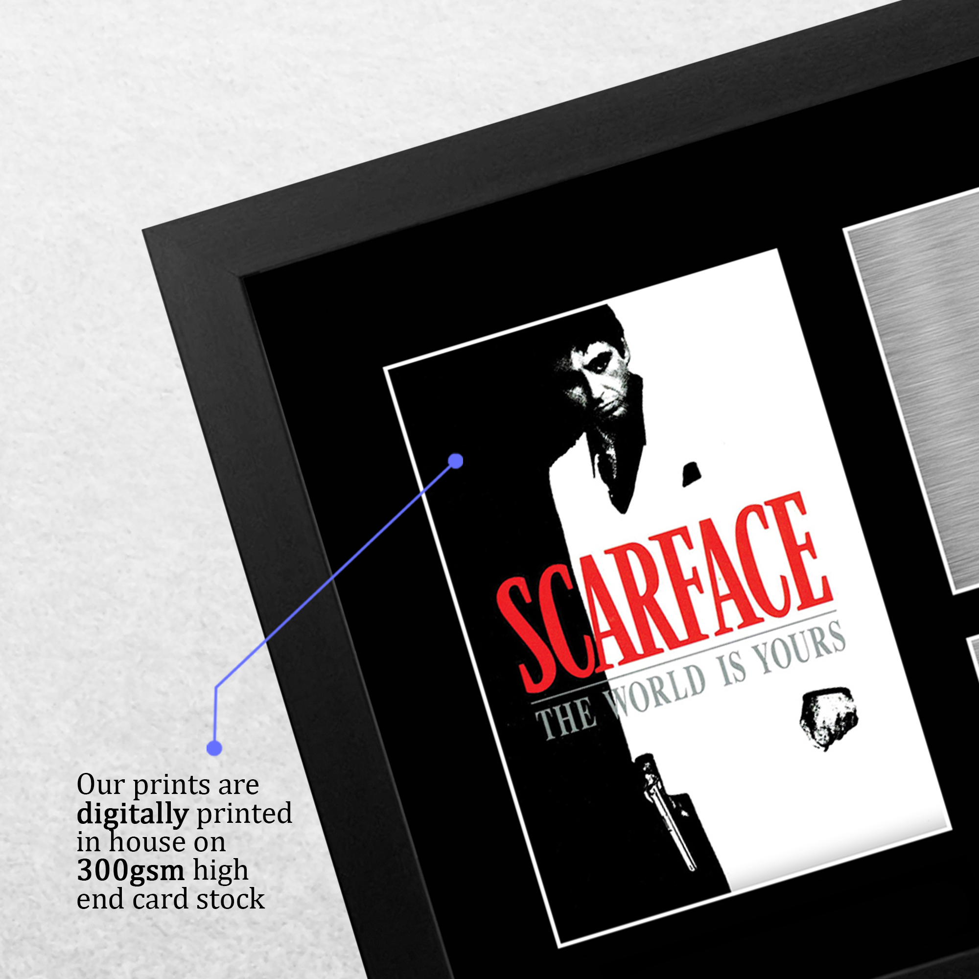 Scarface Ideal Gift Printed Framed Autograph Picture to Movie Memorabilia Fans - Picture 5 of 59