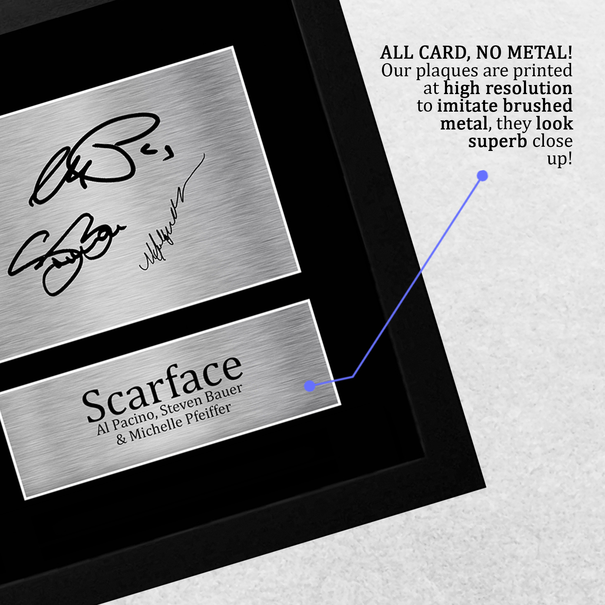 Scarface Ideal Gift Printed Framed Autograph Picture to Movie Memorabilia Fans - Picture 6 of 59