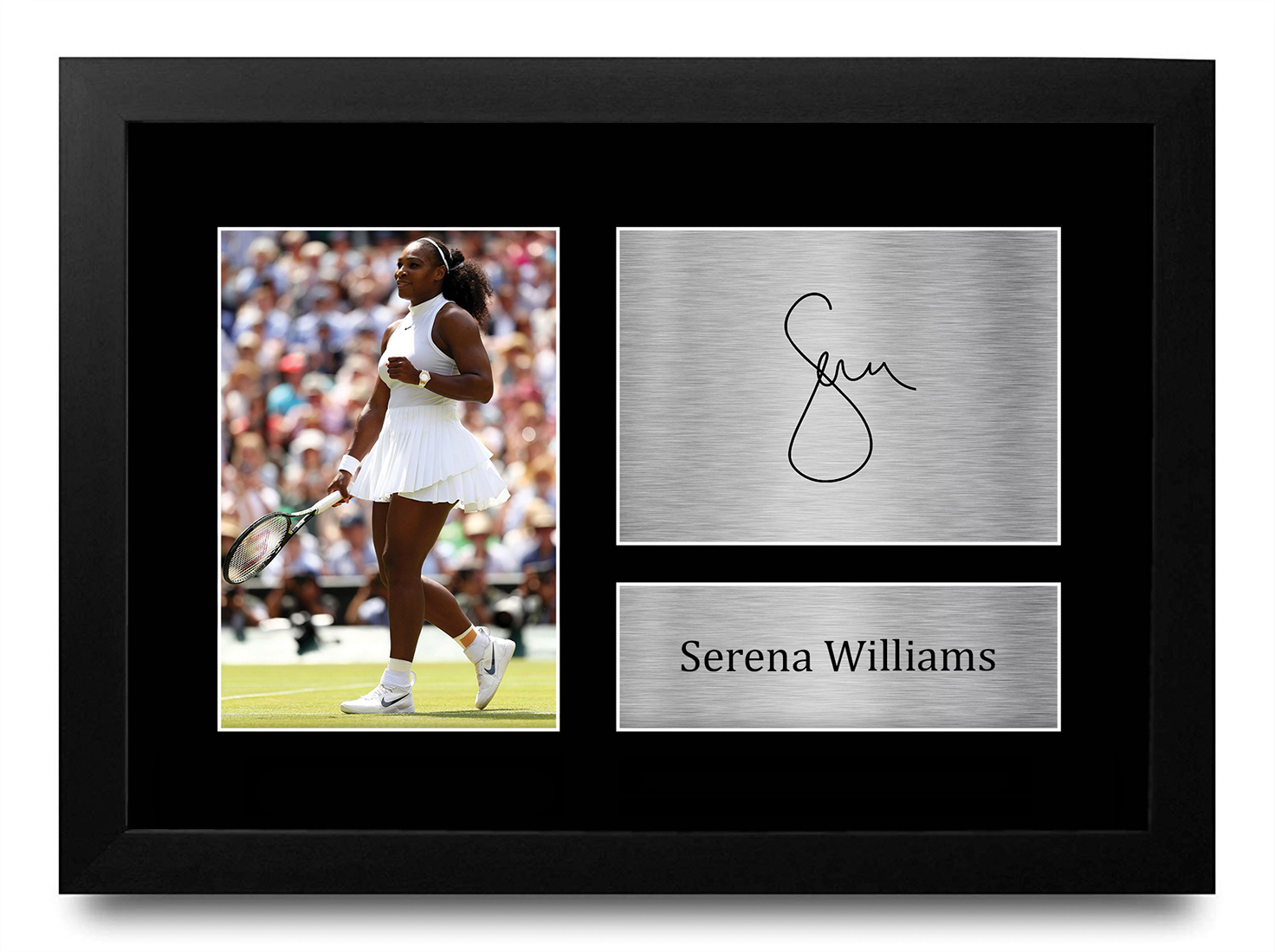 Serena Williams firmó un autógrafo preimpreso A4 Photo Gift para un fanático del tenis - Imagen 2 de 17
