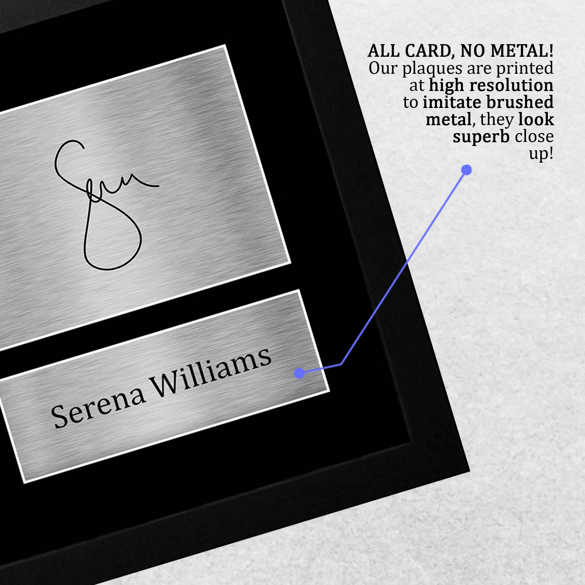 Serena Williams firmó un autógrafo preimpreso A4 Photo Gift para un fanático del tenis - Imagen 6 de 17
