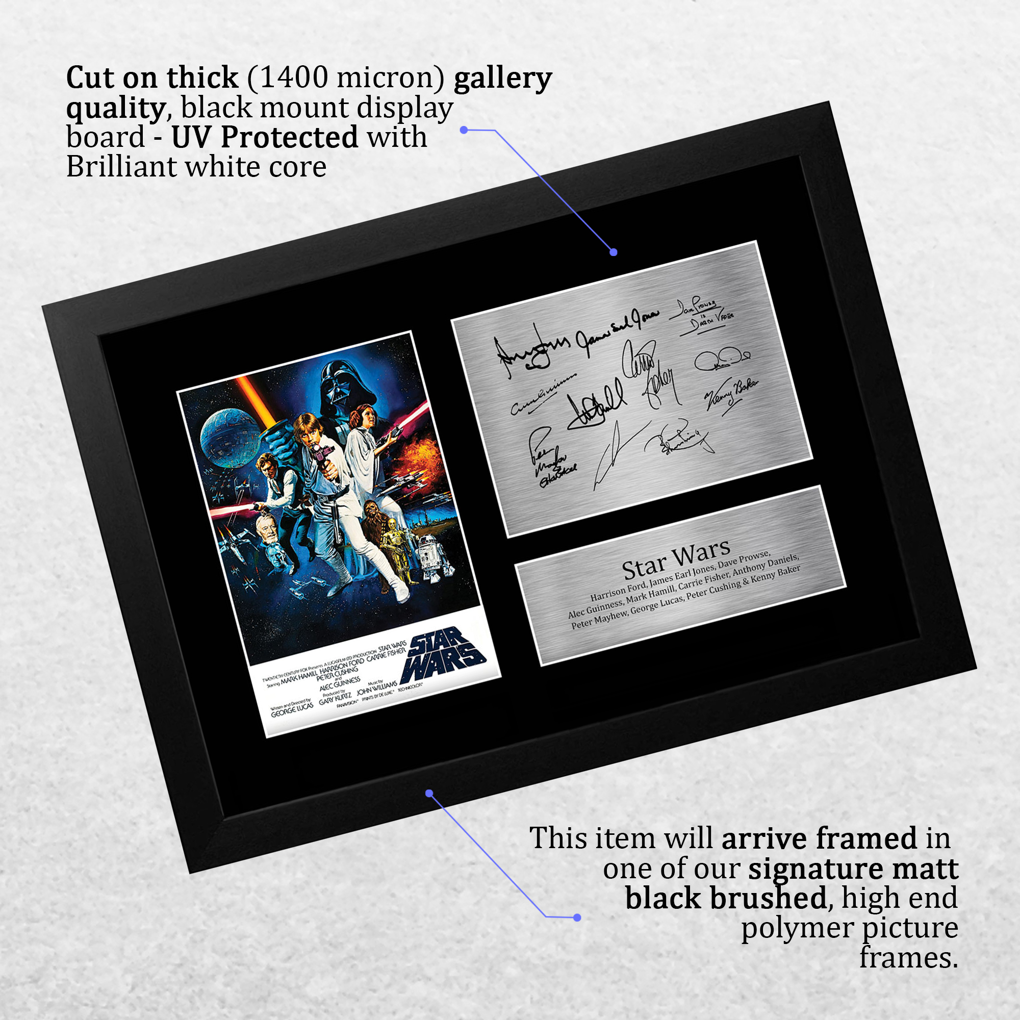 Star Wars New Hope Cast Mark Hamill, Carrie Fisher, Harrison Ford for Movie Fans - Picture 12 of 17